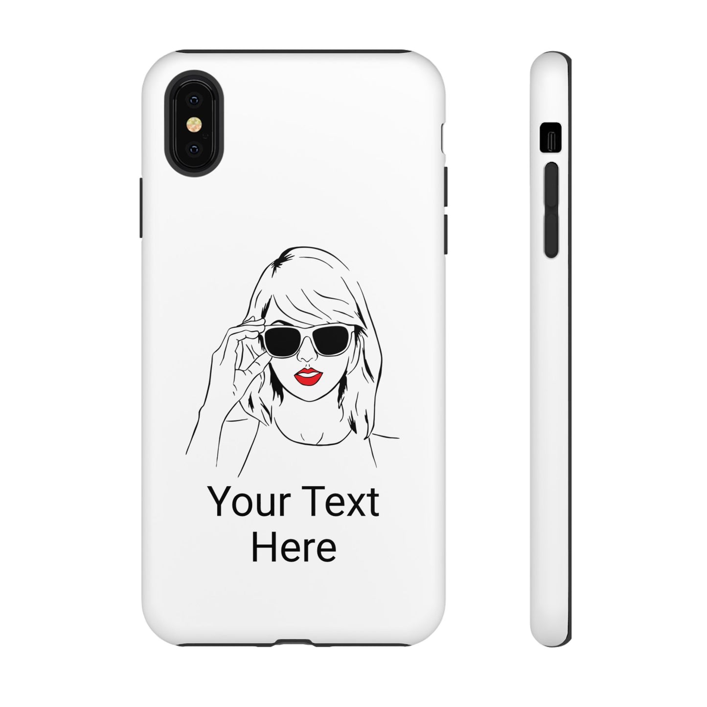 TAYLOR with RED LIPS - NEWER Phone Cases (CAN PERSONALIZE) - Tammy & Friends Travel