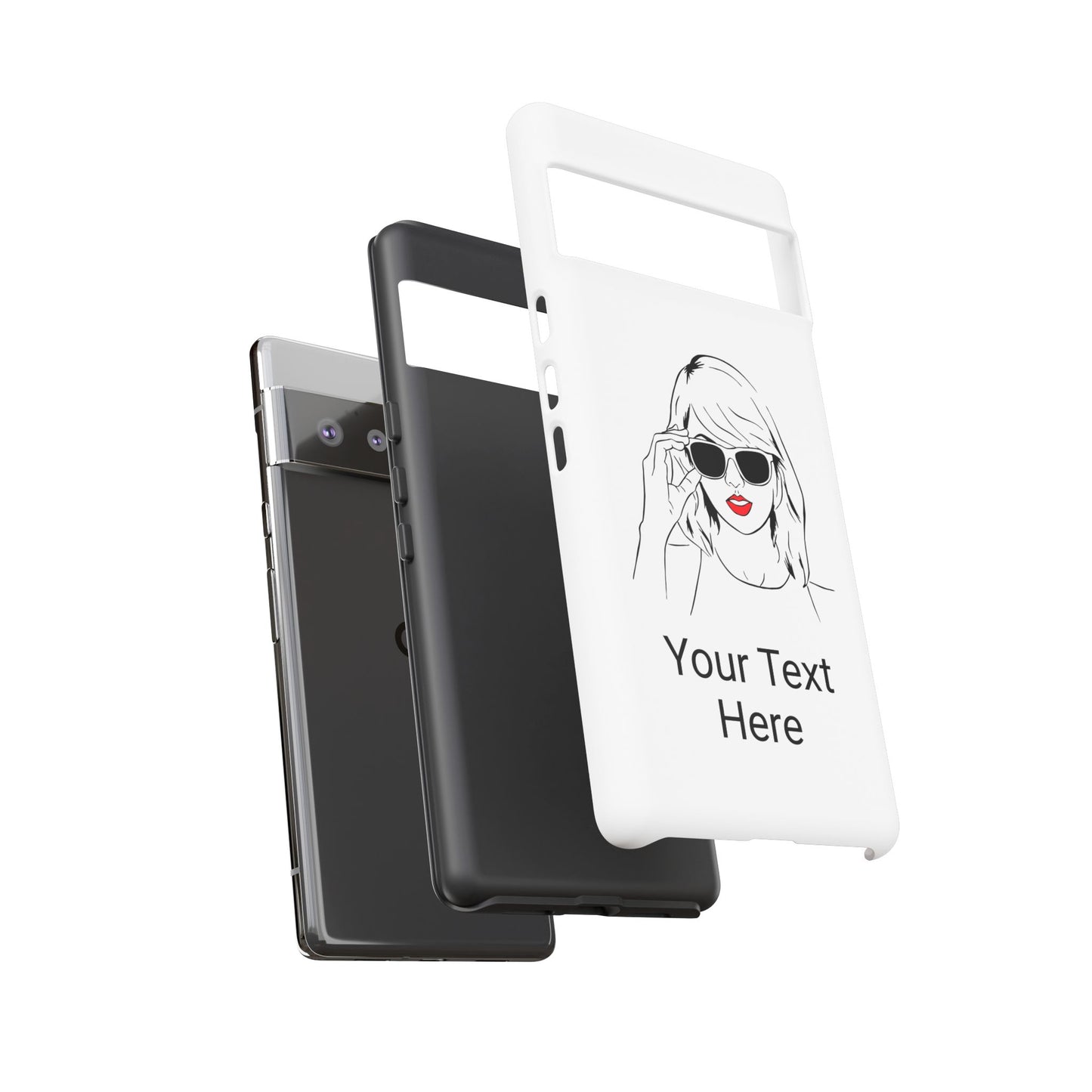 TAYLOR with RED LIPS - NEWER Phone Cases (CAN PERSONALIZE) - Tammy & Friends Travel