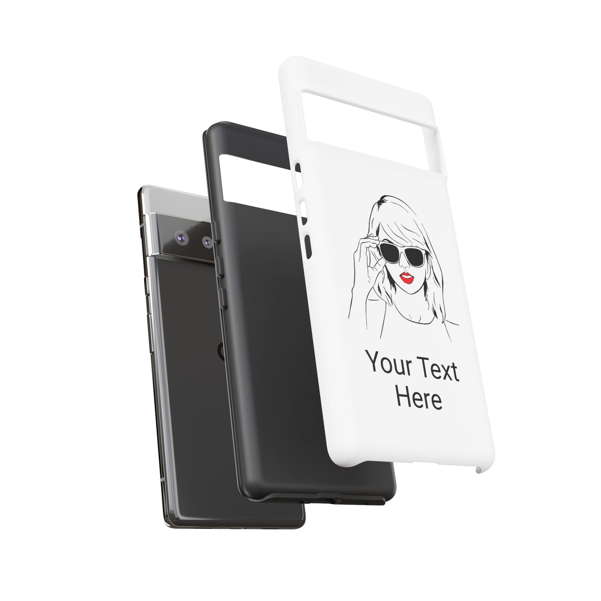 TAYLOR with RED LIPS - NEWER Phone Cases (CAN PERSONALIZE) - Tammy & Friends Travel