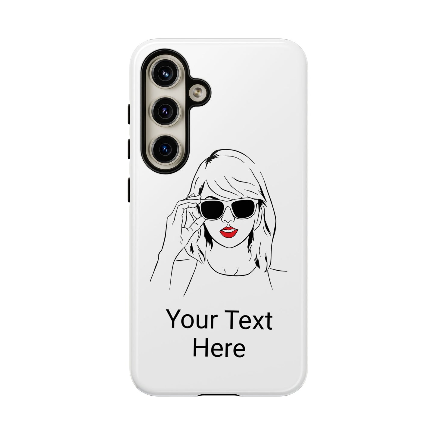 TAYLOR with RED LIPS - OLDER Model Phone Cases (CAN PERSONALIZE) - Tammy & Friends Travel
