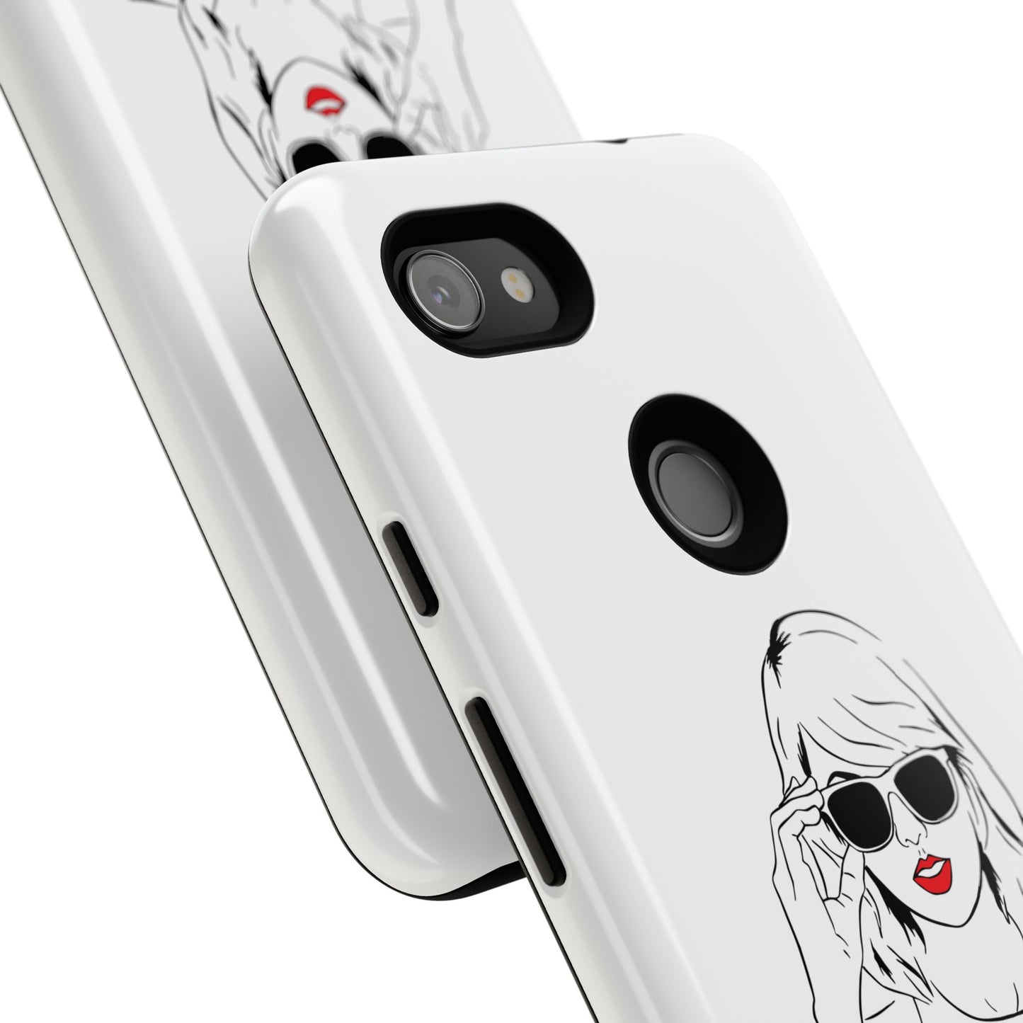 TAYLOR with RED LIPS - OLDER Model Phone Cases (CAN PERSONALIZE) - Tammy & Friends Travel