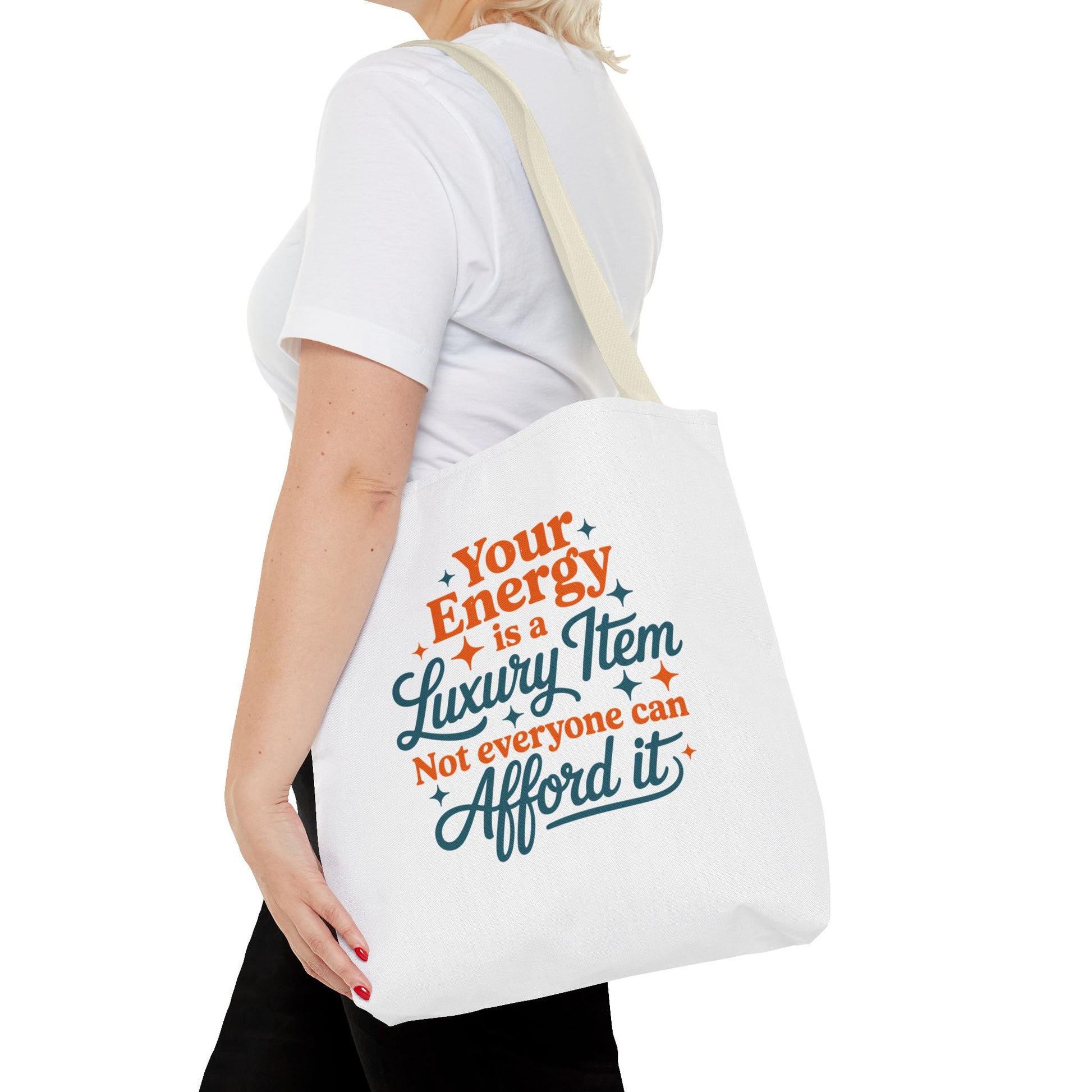 TAYLOR YOUR ENERGY IS A LUXURY - Tote Bag (NOT PERSONALIZED) - Tammy & Friends Travel