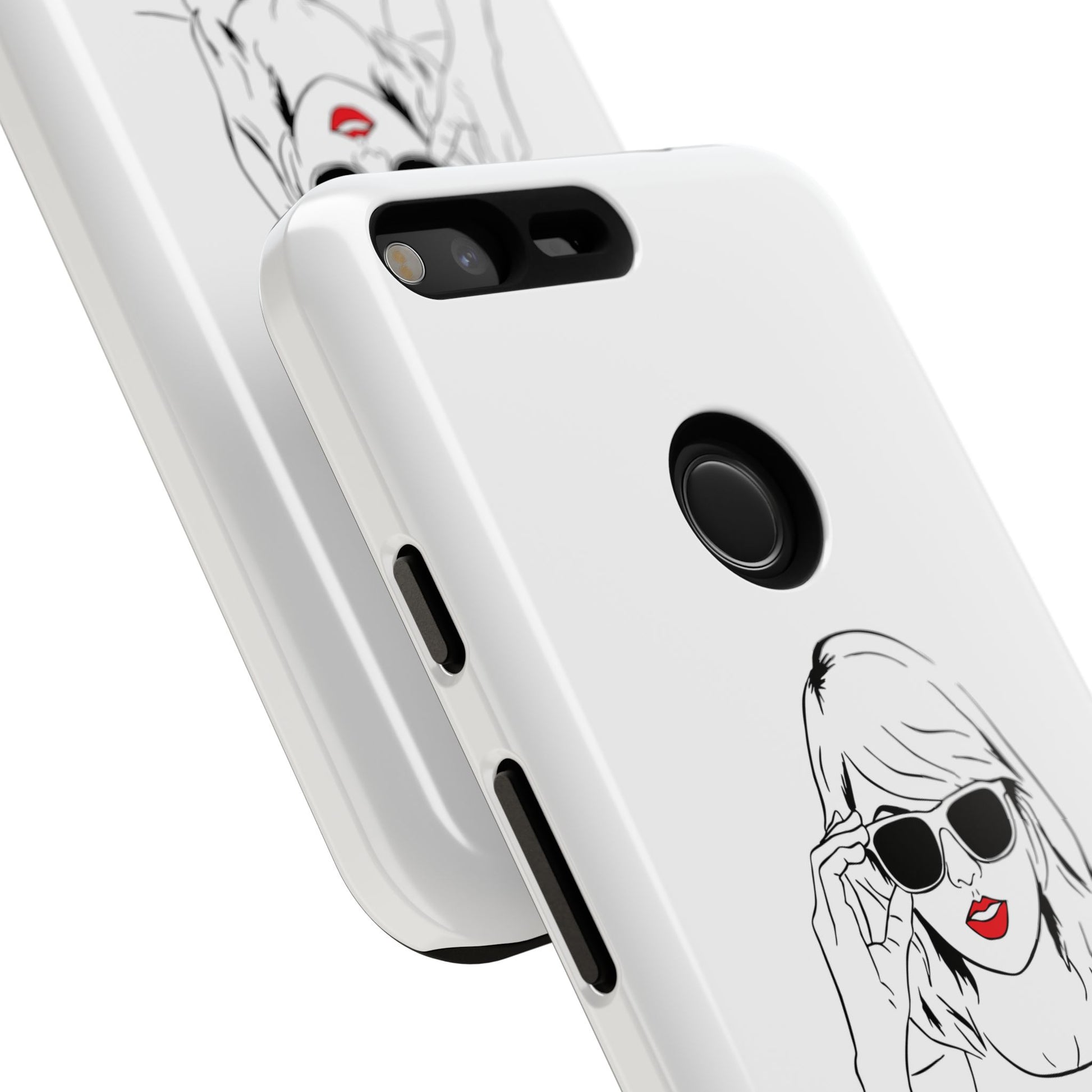 TAYLOR with RED LIPS - OLDER Model Phone Cases (CAN PERSONALIZE) - Tammy & Friends Travel
