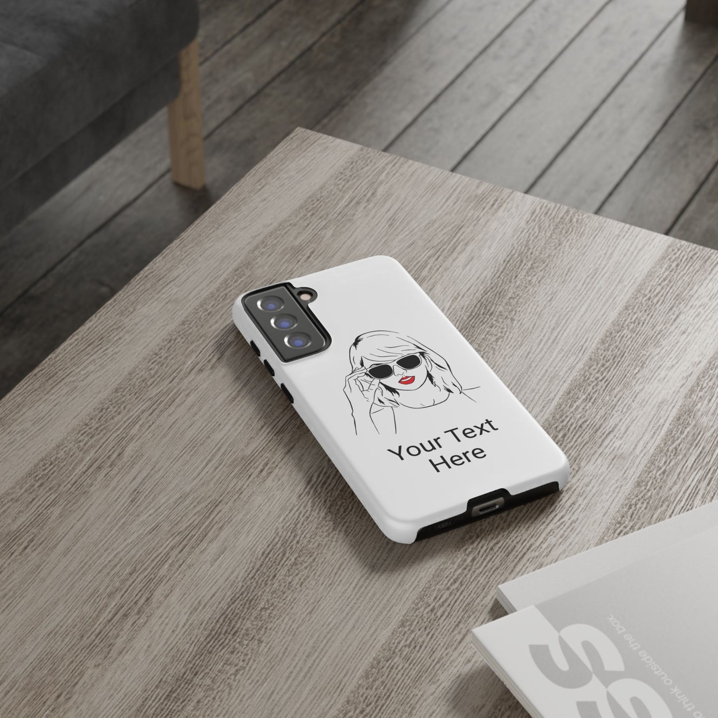 TAYLOR with RED LIPS - OLDER Model Phone Cases (CAN PERSONALIZE) - Tammy & Friends Travel