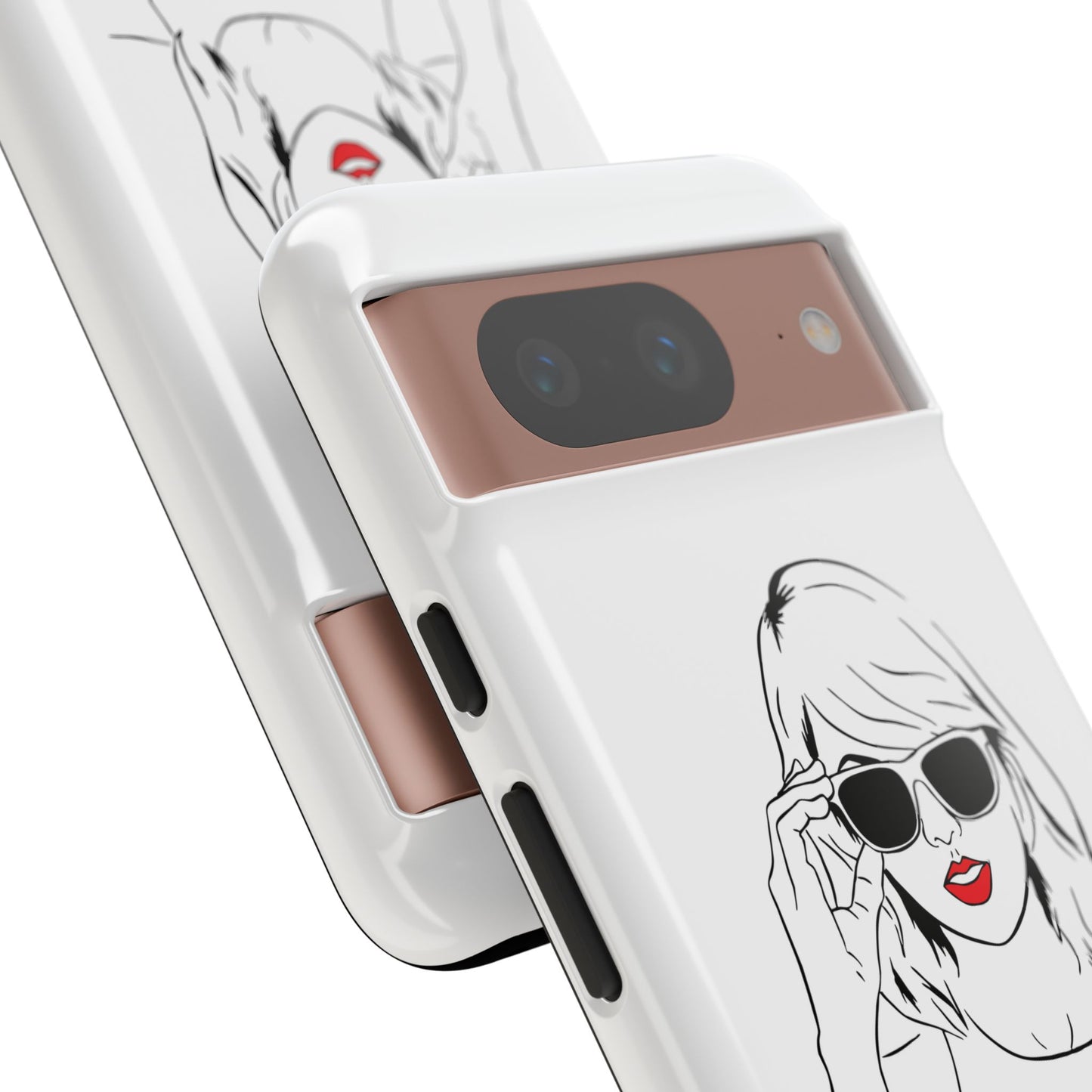 TAYLOR with RED LIPS - OLDER Model Phone Cases (CAN PERSONALIZE) - Tammy & Friends Travel