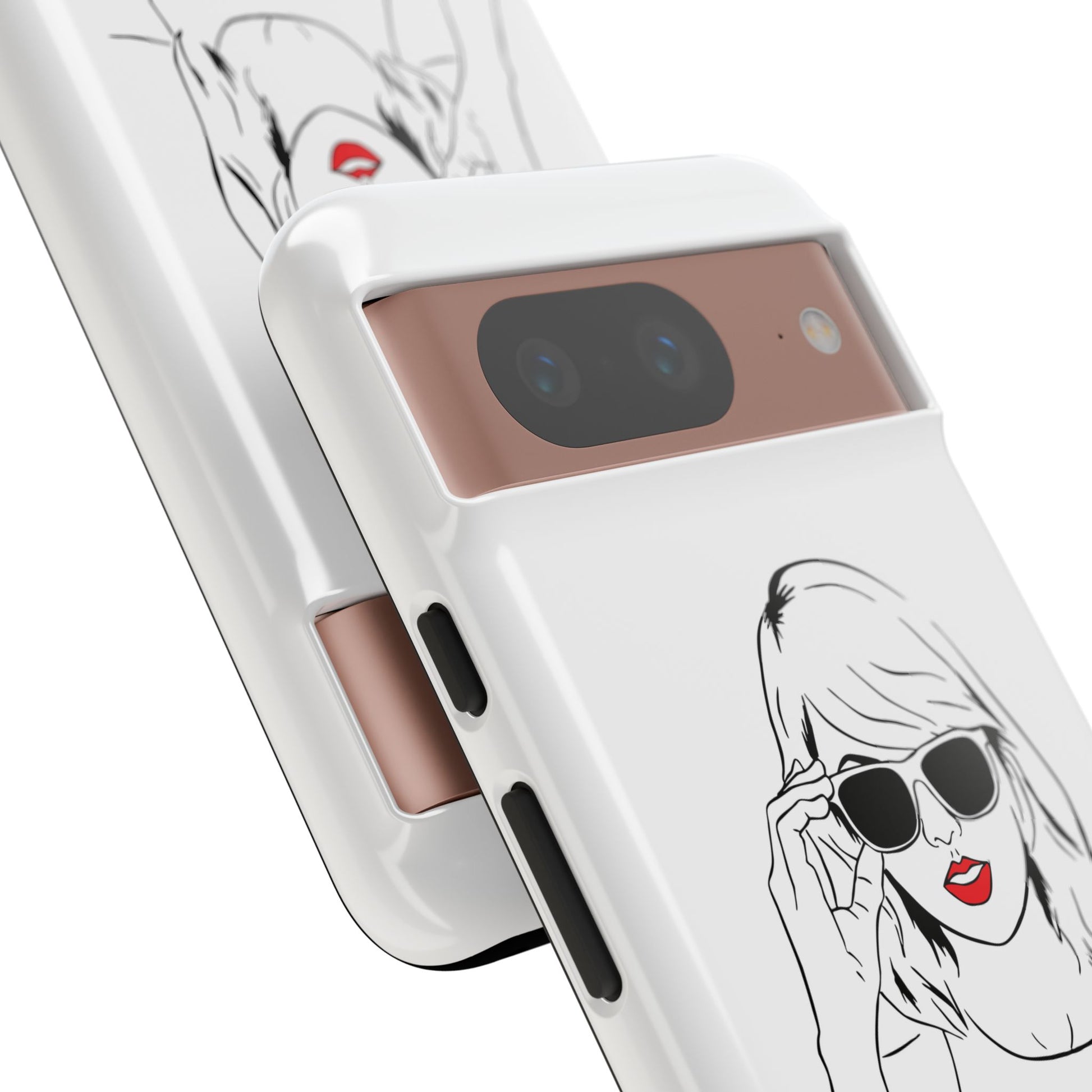 TAYLOR with RED LIPS - OLDER Model Phone Cases (CAN PERSONALIZE) - Tammy & Friends Travel