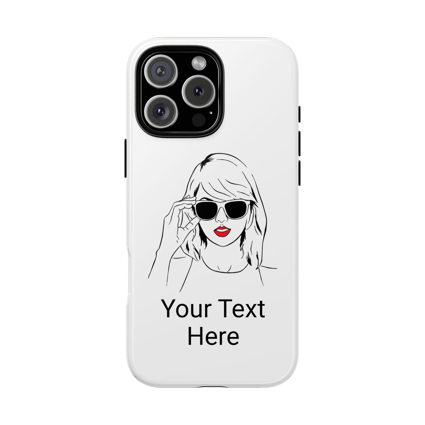 TAYLOR with RED LIPS - NEWER Phone Cases (CAN PERSONALIZE) - Tammy & Friends Travel