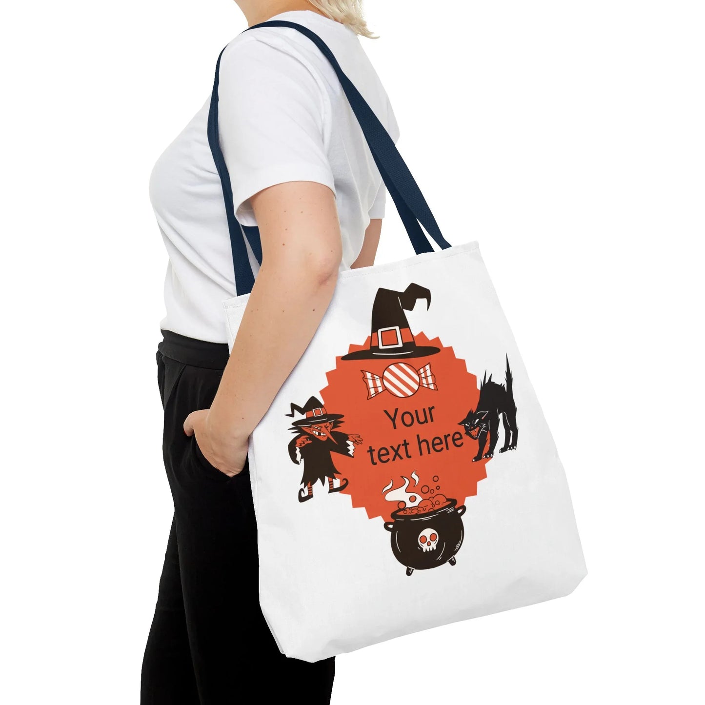HALLOWEEN TRICK OR TREAT - Tote Bag. (CAN PERSONALIZE) - Tammy & Friends Travel