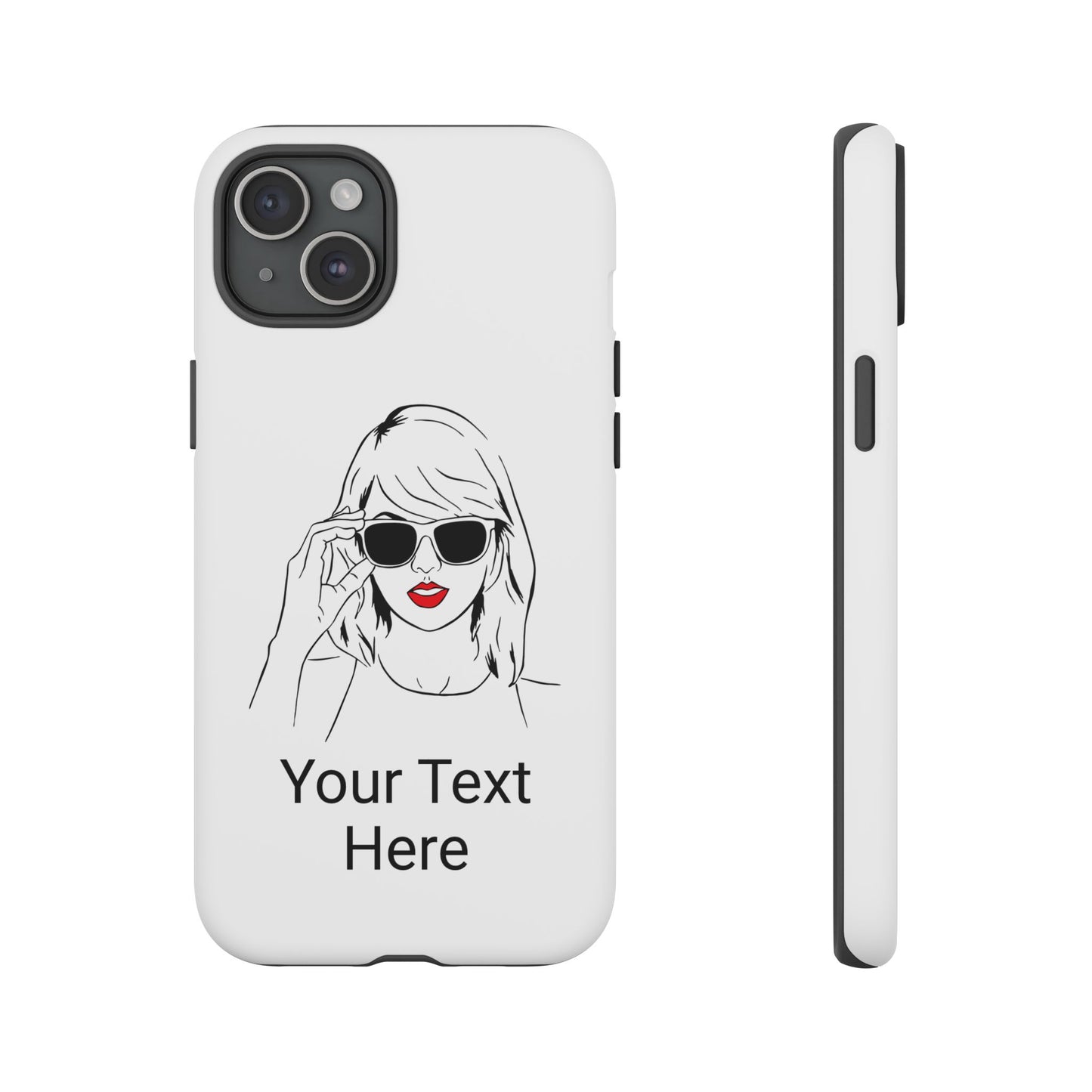 TAYLOR with RED LIPS - NEWER Phone Cases (CAN PERSONALIZE) - Tammy & Friends Travel