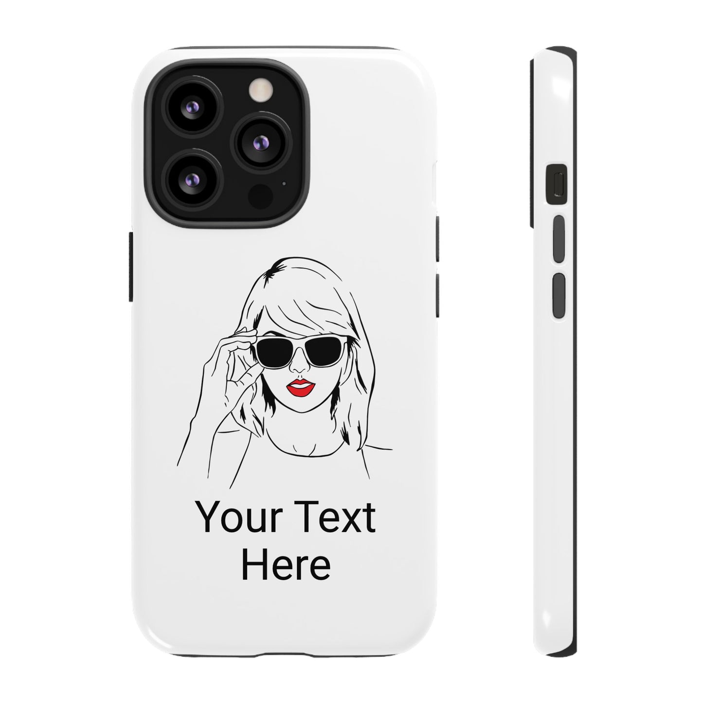 TAYLOR with RED LIPS - NEWER Phone Cases (CAN PERSONALIZE) - Tammy & Friends Travel