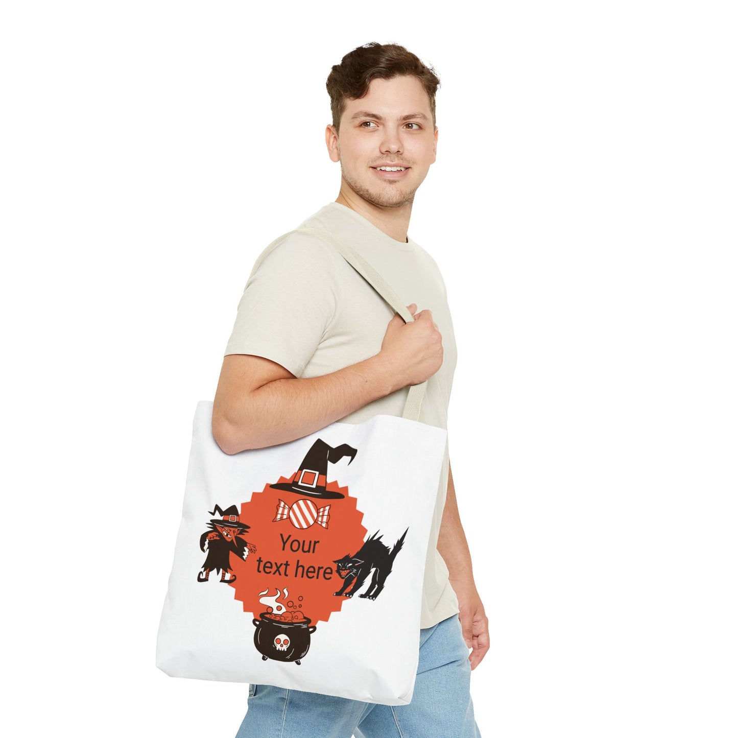 HALLOWEEN TRICK OR TREAT - Tote Bag. (CAN PERSONALIZE) - Tammy & Friends Travel