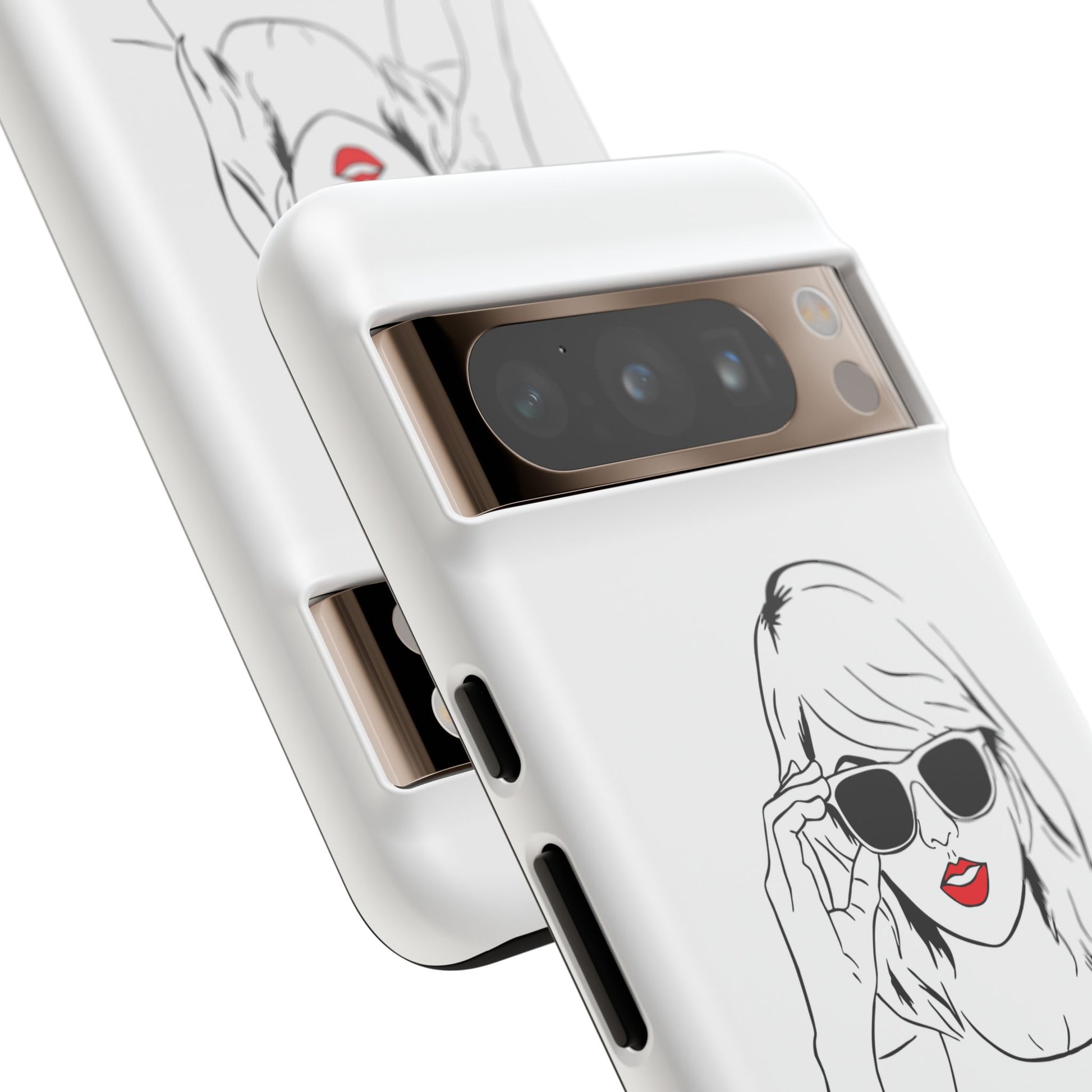 TAYLOR with RED LIPS - OLDER Model Phone Cases (CAN PERSONALIZE) - Tammy & Friends Travel