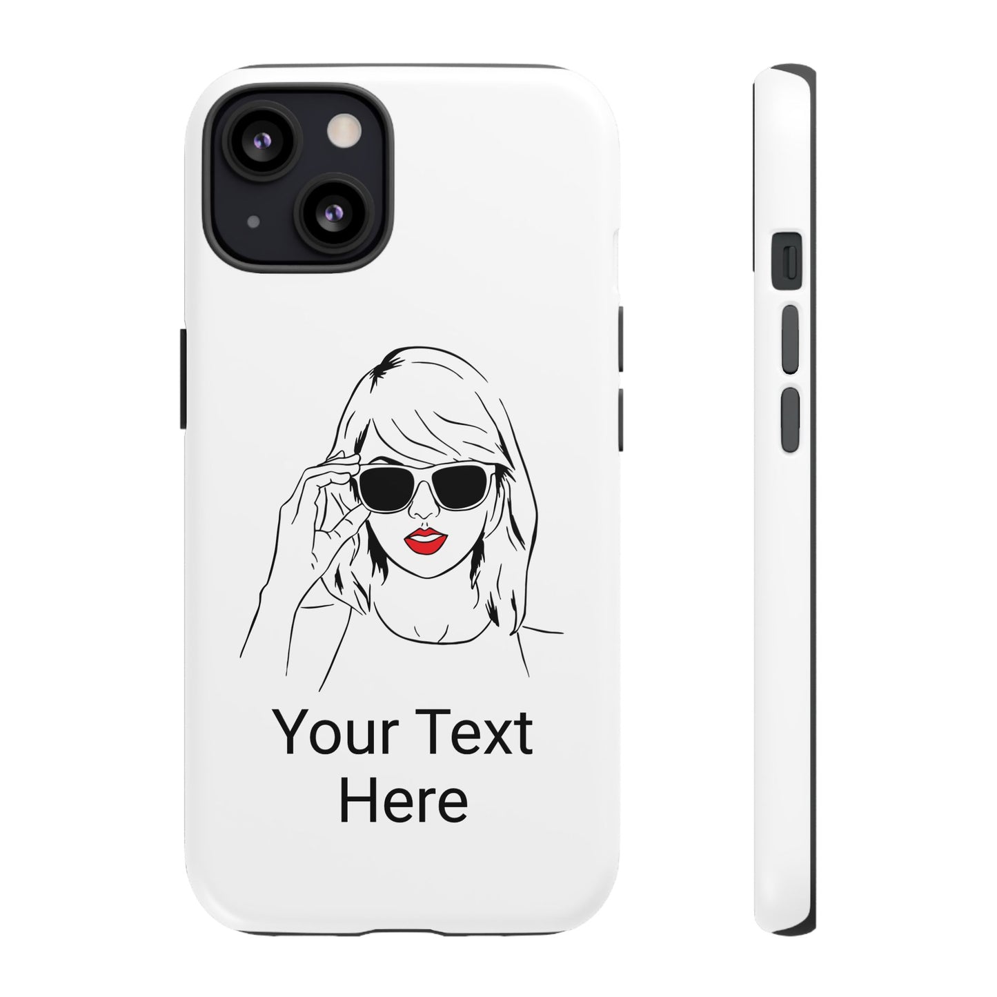 TAYLOR with RED LIPS - NEWER Phone Cases (CAN PERSONALIZE) - Tammy & Friends Travel