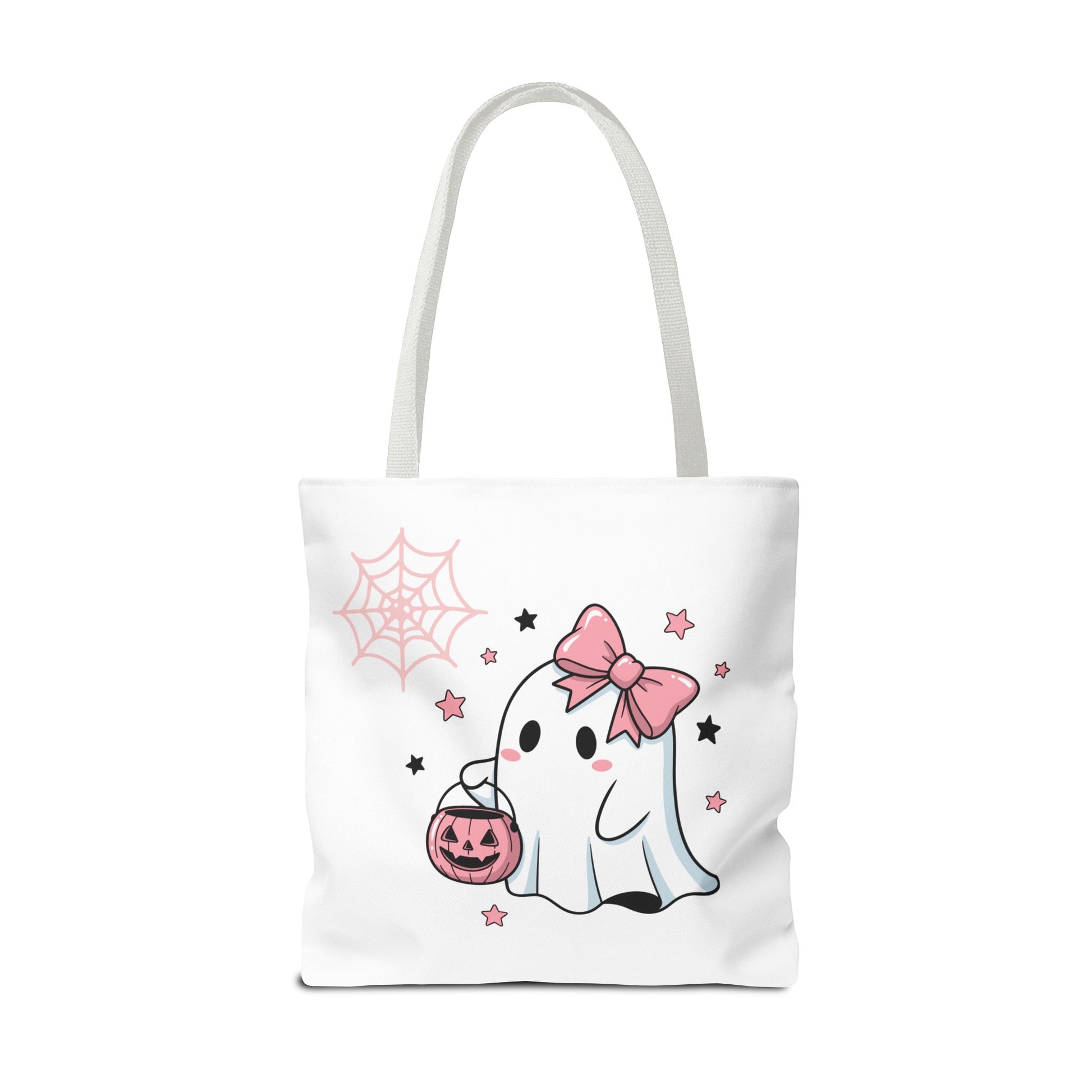 HALLOWEEN GHOST with BOOK - Tote Bag. (CAN PERSONALIZE) - Tammy & Friends Travel
