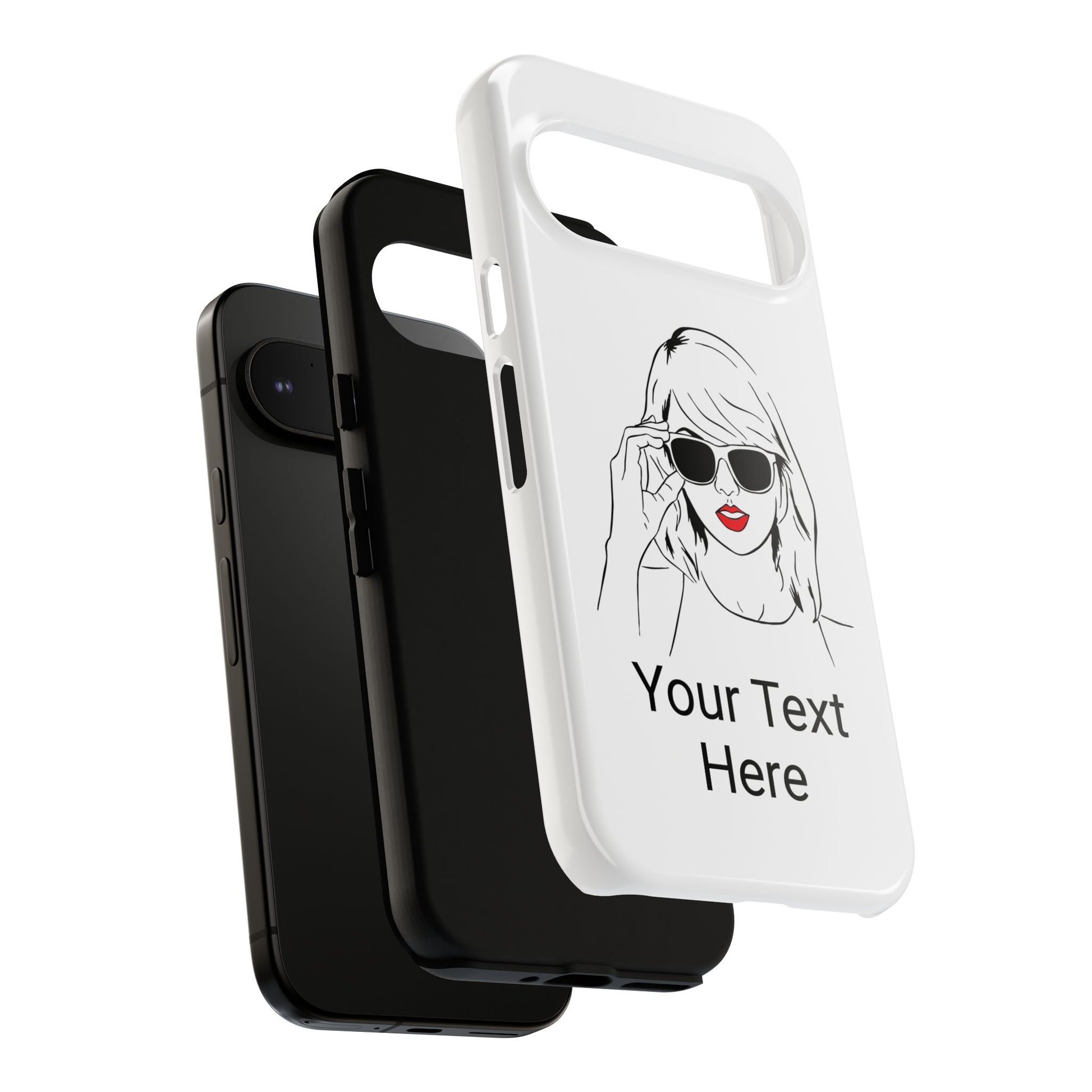 TAYLOR with RED LIPS - NEWER Phone Cases (CAN PERSONALIZE) - Tammy & Friends Travel