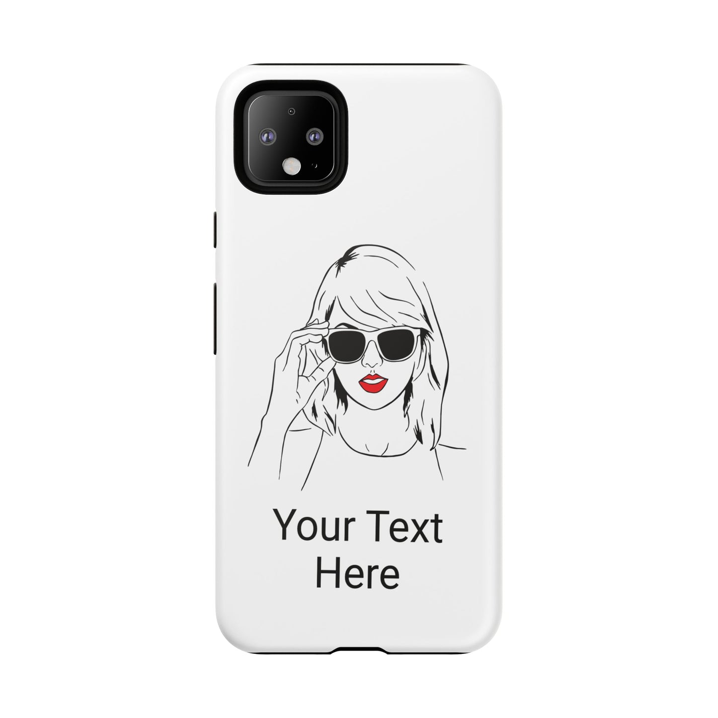 TAYLOR with RED LIPS - OLDER Model Phone Cases (CAN PERSONALIZE) - Tammy & Friends Travel