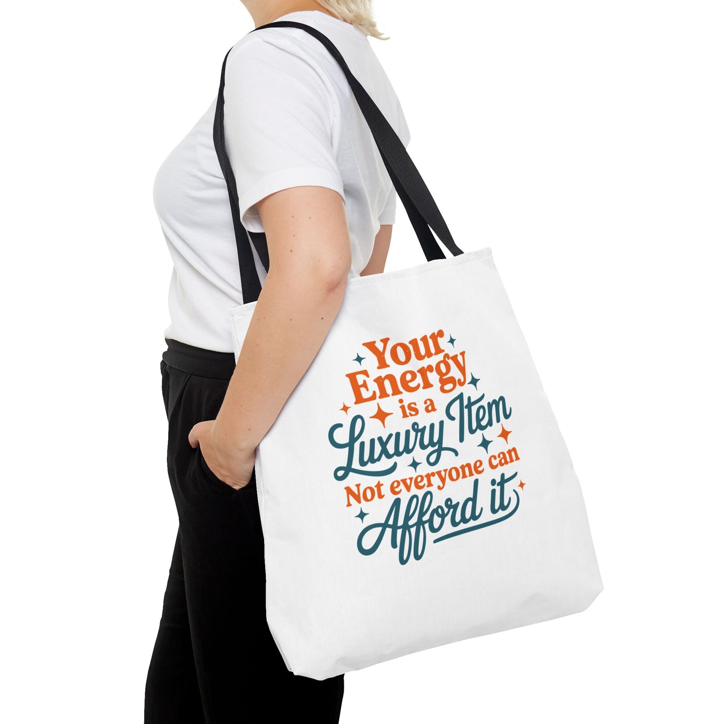 TAYLOR YOUR ENERGY IS A LUXURY - Tote Bag (NOT PERSONALIZED) - Tammy & Friends Travel