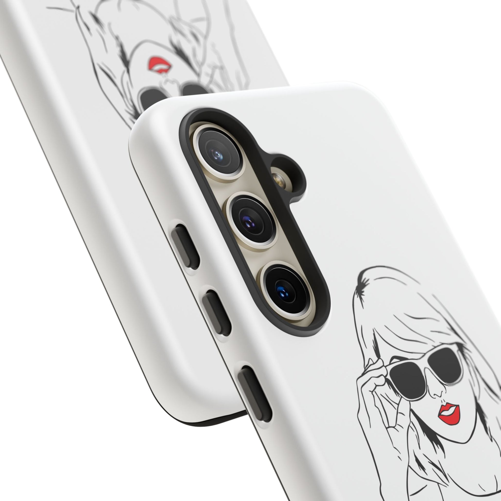 TAYLOR with RED LIPS - OLDER Model Phone Cases (CAN PERSONALIZE) - Tammy & Friends Travel