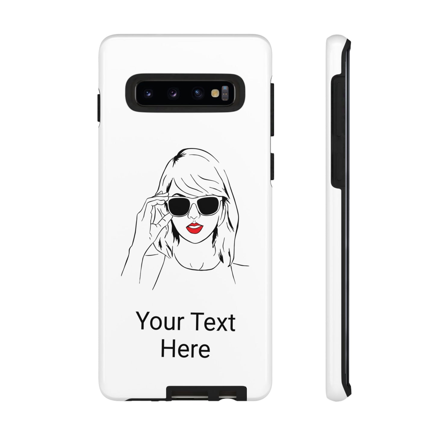 TAYLOR with RED LIPS - OLDER Model Phone Cases (CAN PERSONALIZE) - Tammy & Friends Travel
