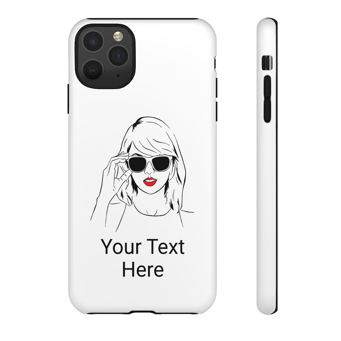 TAYLOR with RED LIPS - NEWER Phone Cases (CAN PERSONALIZE) - Tammy & Friends Travel
