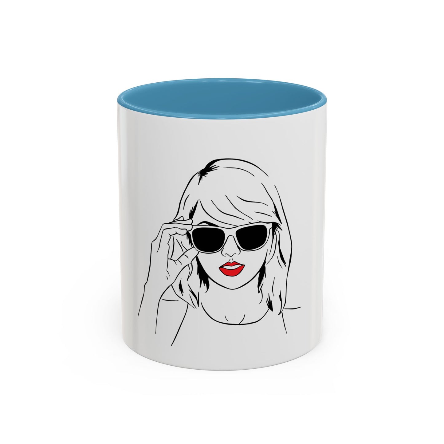 TAYLOR with Red Lips - Mug 11oz & 15oz with Vibrant Colors (NOT PERSONALIZED) - Tammy & Friends Travel