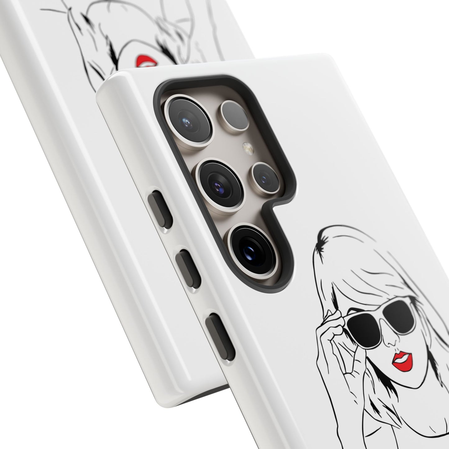 TAYLOR with RED LIPS - OLDER Model Phone Cases (CAN PERSONALIZE) - Tammy & Friends Travel