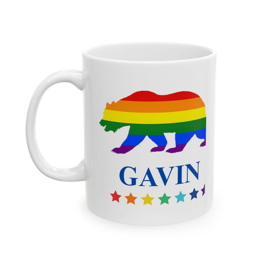 Gavin Bear Pride Mug 11oz & 15oz (NOT PERSONALIZED) - Tammy & Friends Travel