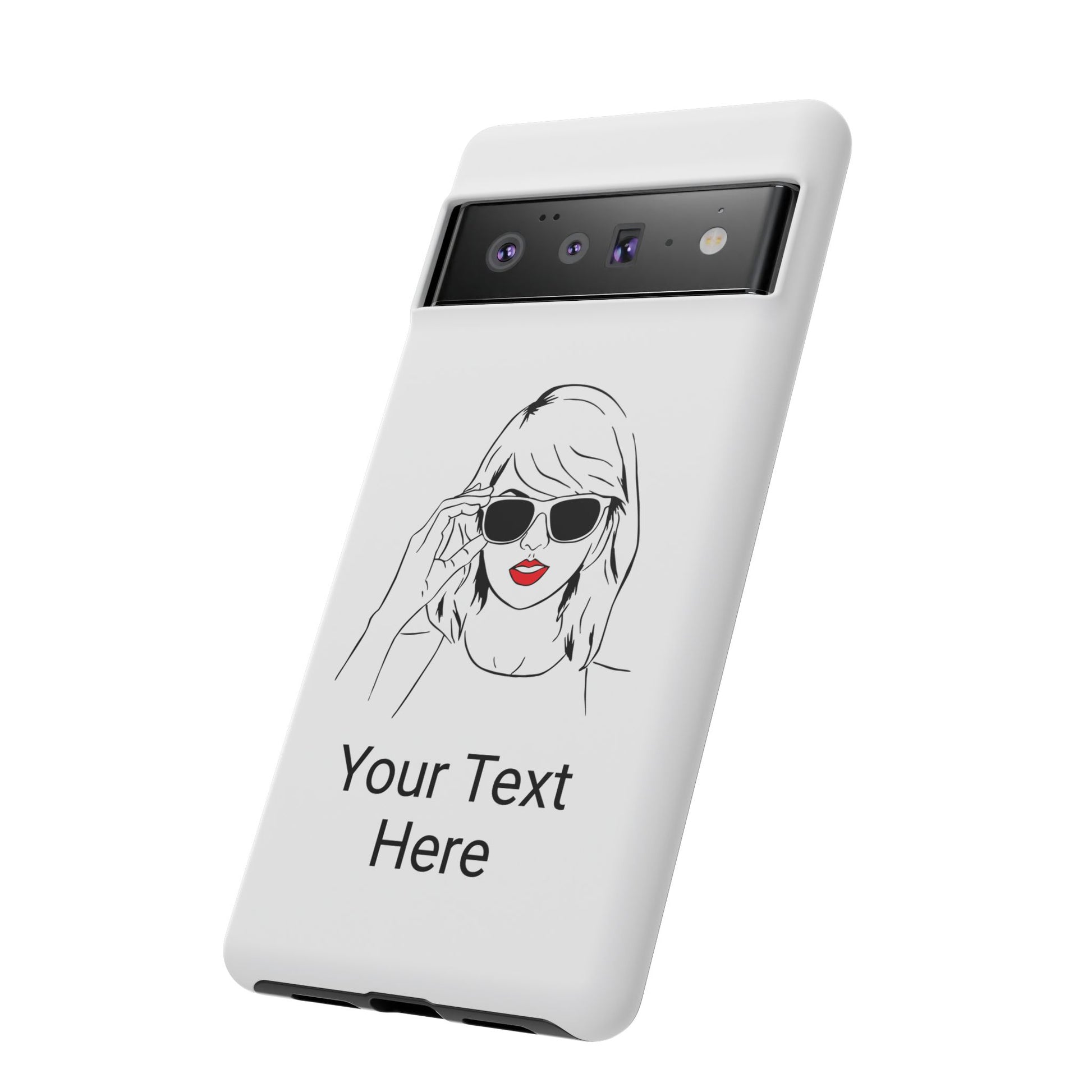 TAYLOR with RED LIPS - NEWER Phone Cases (CAN PERSONALIZE) - Tammy & Friends Travel