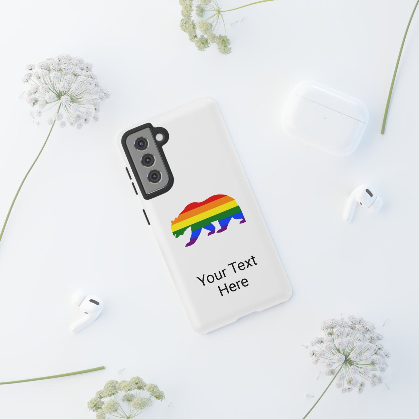 PRIDE BEAR Personalized Older Model Phone Cases - Tammy & Friends Travel