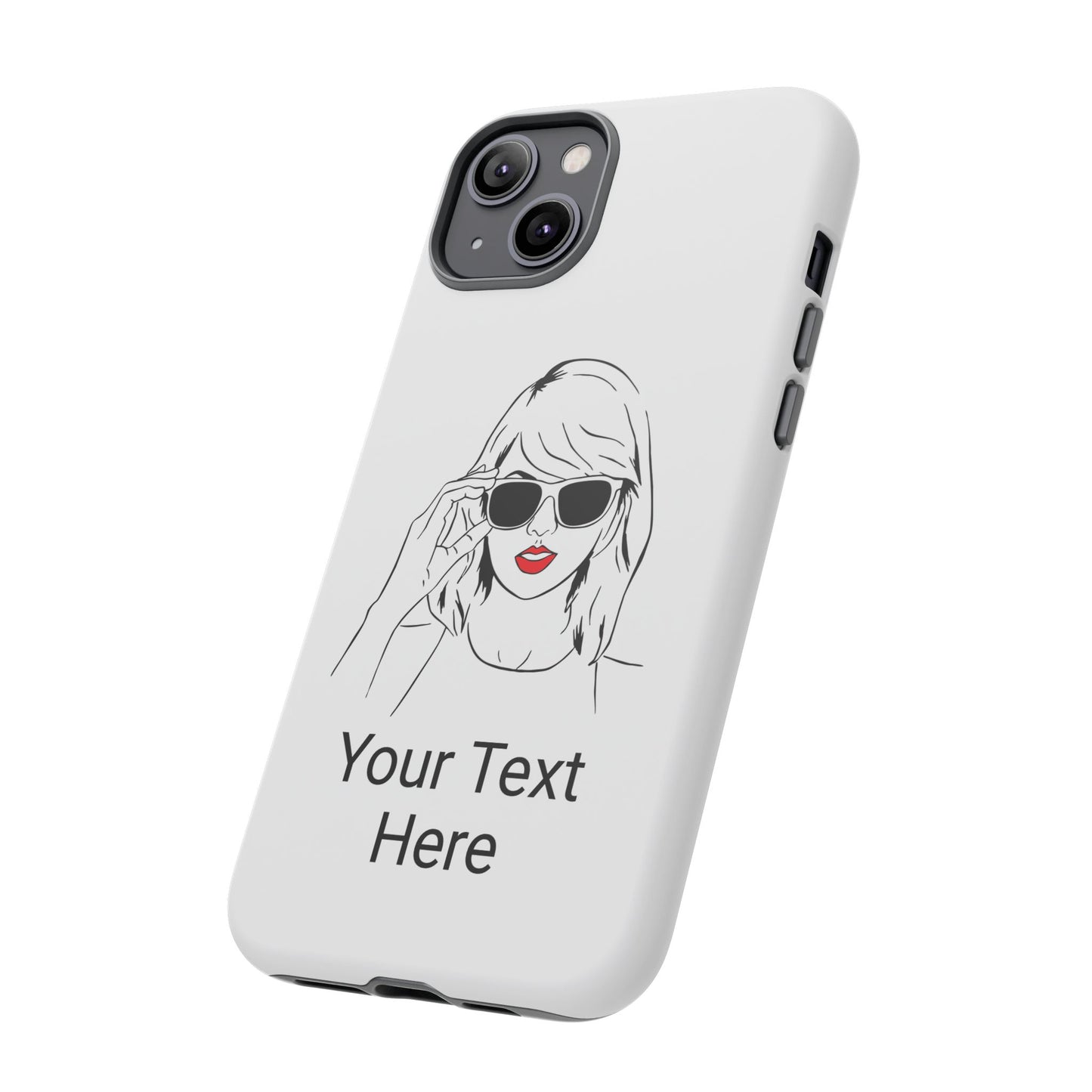 TAYLOR with RED LIPS - NEWER Phone Cases (CAN PERSONALIZE) - Tammy & Friends Travel