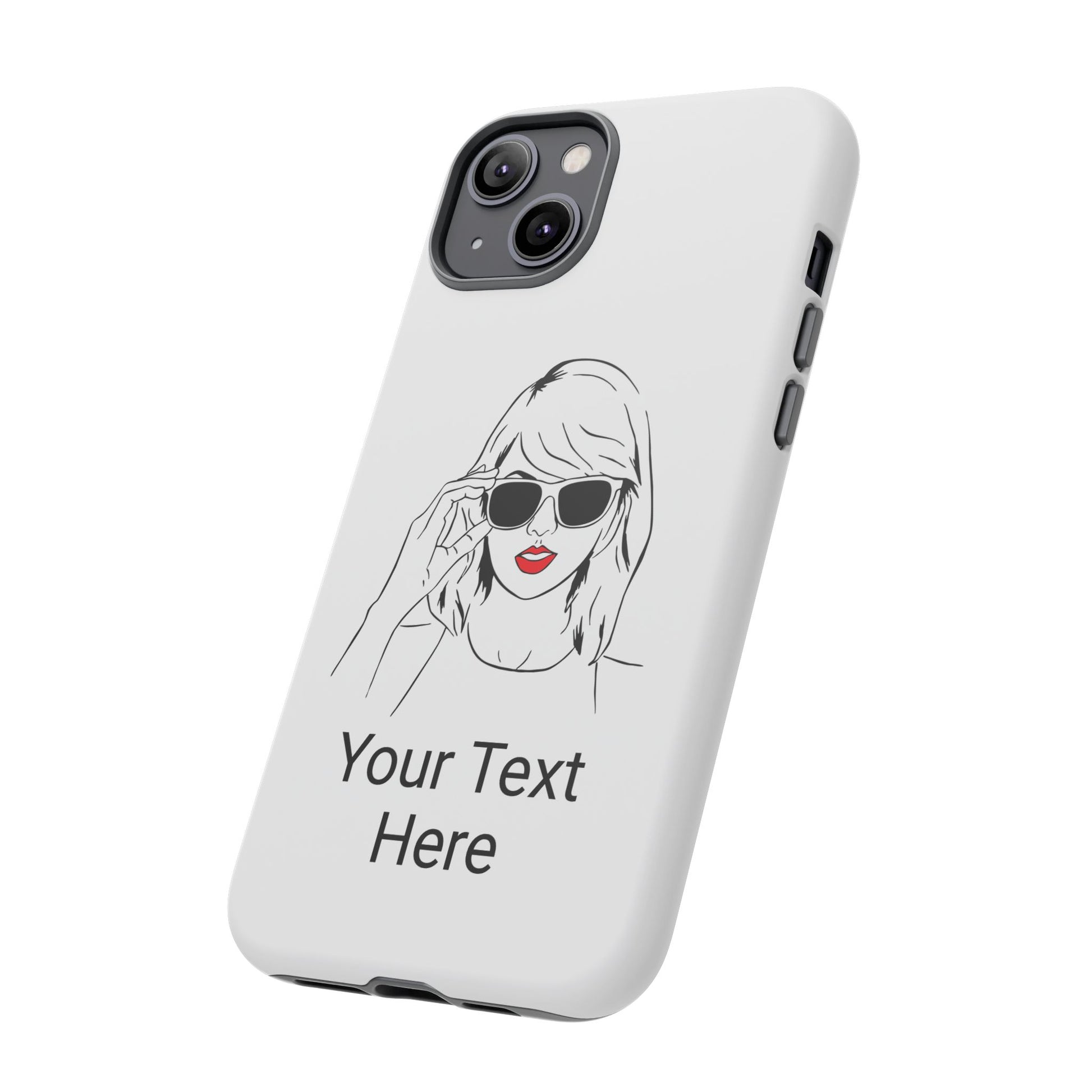 TAYLOR with RED LIPS - NEWER Phone Cases (CAN PERSONALIZE) - Tammy & Friends Travel