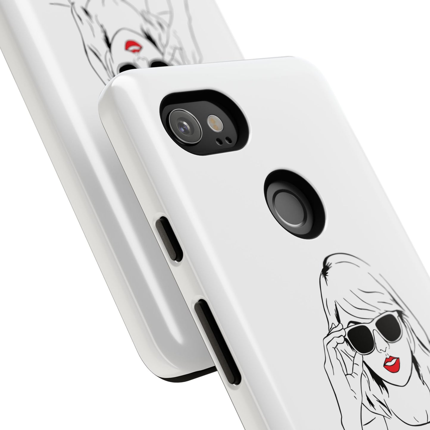 TAYLOR with RED LIPS - OLDER Model Phone Cases (CAN PERSONALIZE) - Tammy & Friends Travel