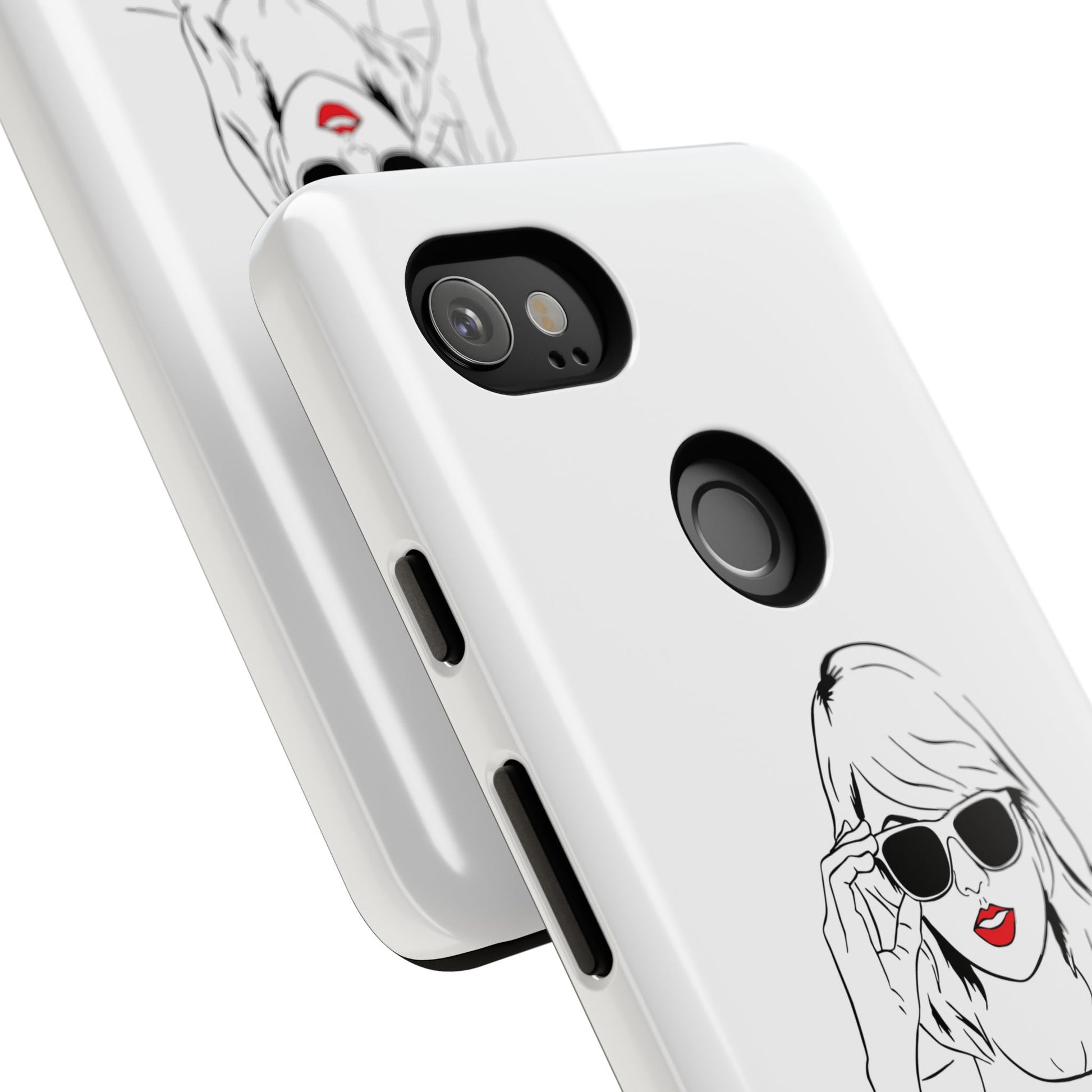 TAYLOR with RED LIPS - OLDER Model Phone Cases (CAN PERSONALIZE) - Tammy & Friends Travel