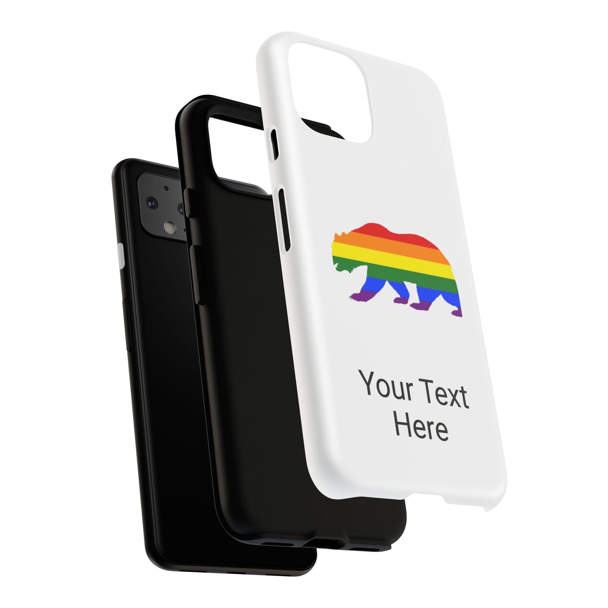 PRIDE BEAR Personalized Older Model Phone Cases - Tammy & Friends Travel