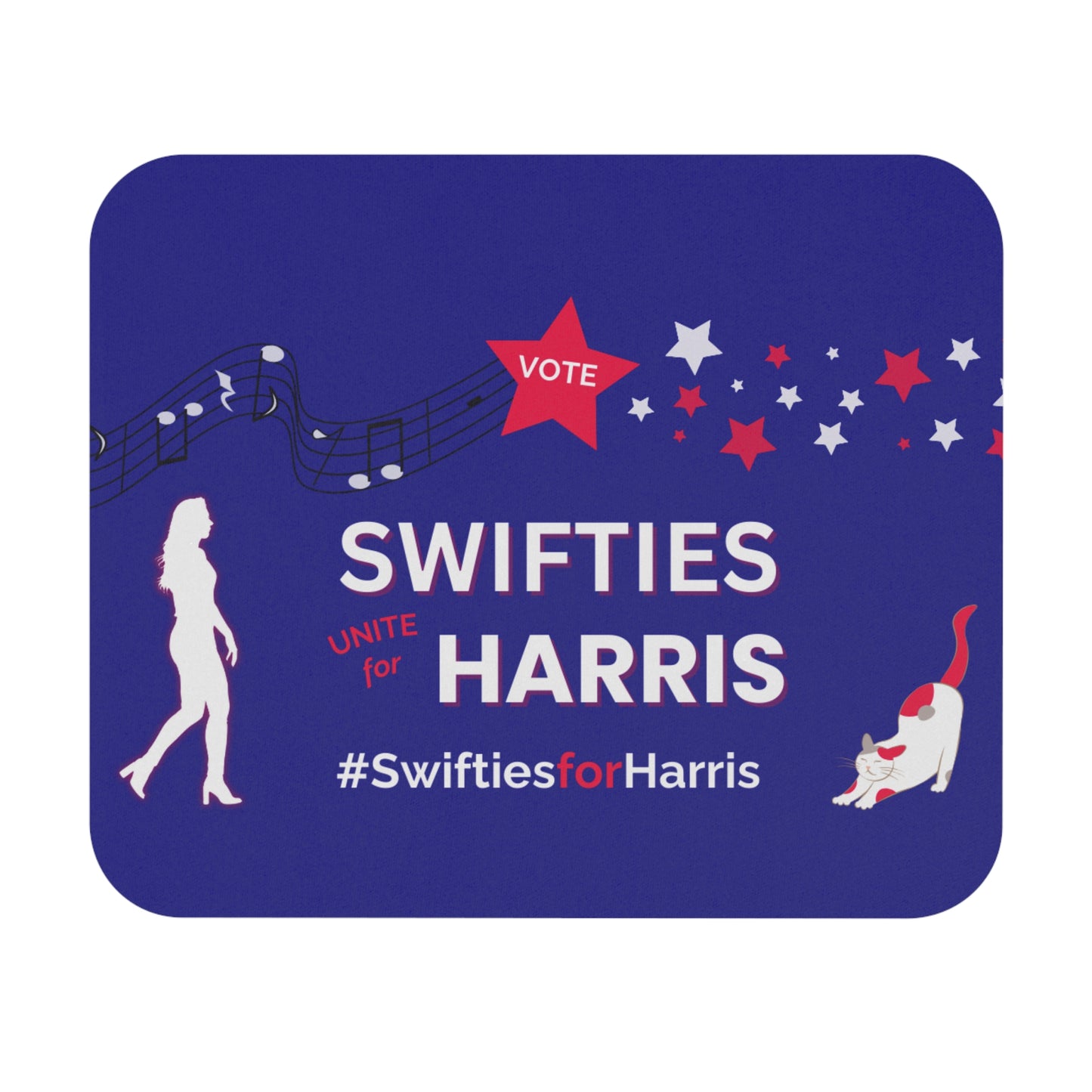 SWIFTIES FOR HARRIS - Mouse Pad - Voter's Gift | Desk Accessory | Political Mousepad - Tammy & Friends Travel