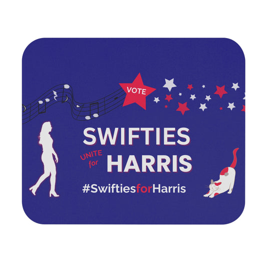 SWIFTIES FOR HARRIS - Mouse Pad - Voter's Gift | Desk Accessory | Political Mousepad - Tammy & Friends Travel