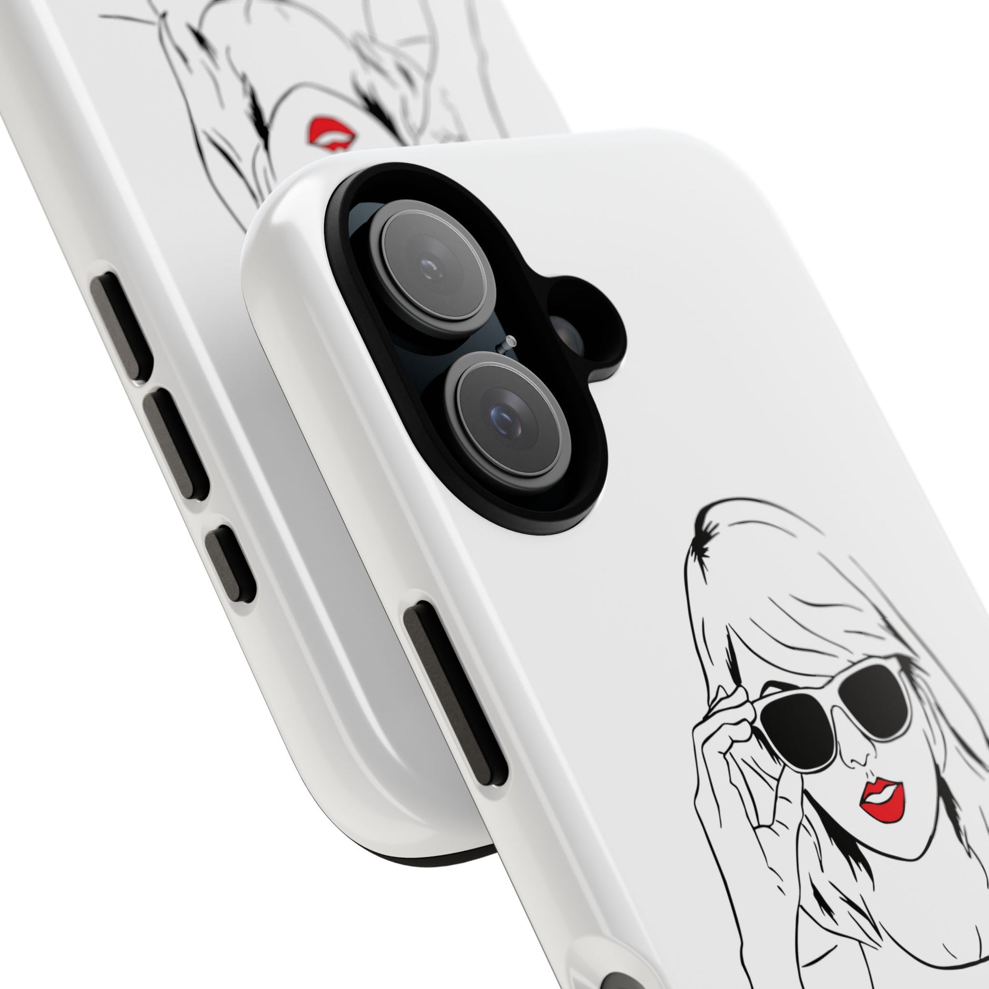 TAYLOR with RED LIPS - OLDER Model Phone Cases (CAN PERSONALIZE) - Tammy & Friends Travel