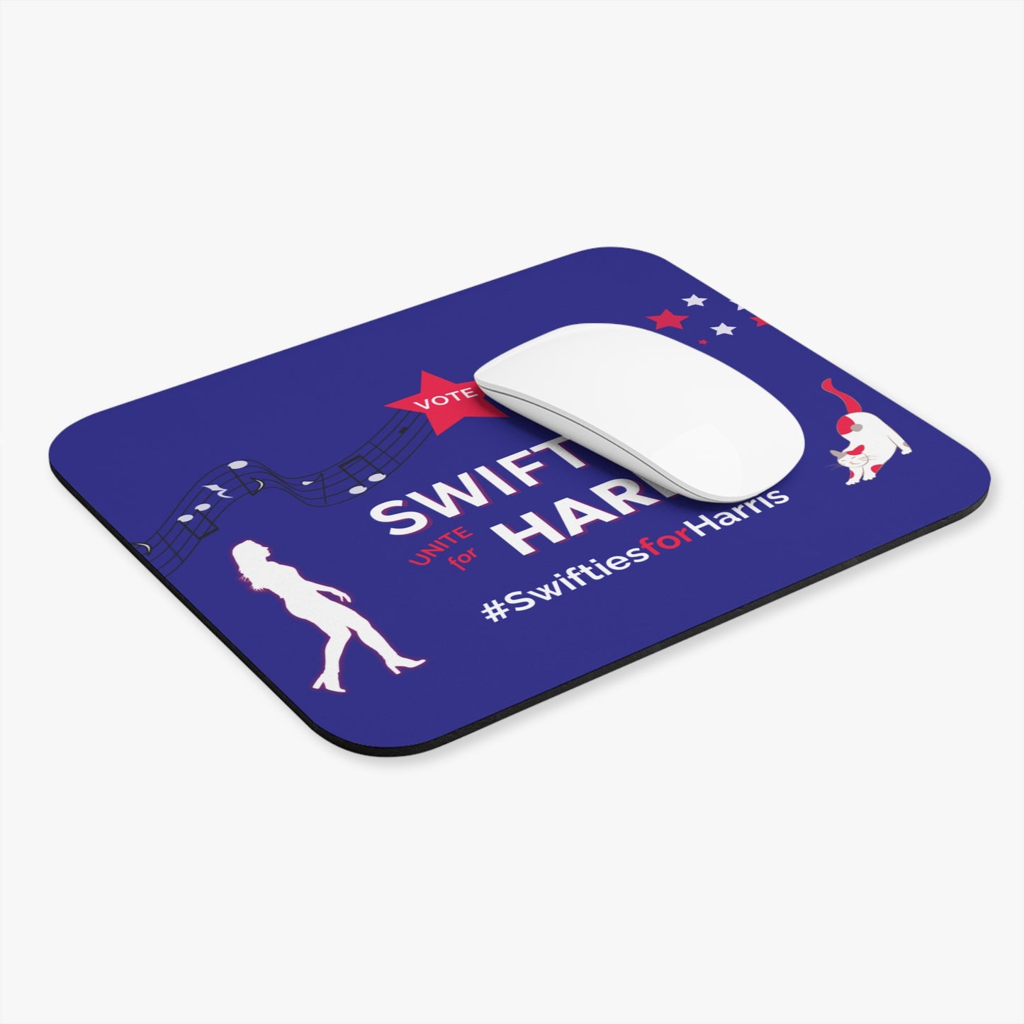 SWIFTIES FOR HARRIS - Mouse Pad - Voter's Gift | Desk Accessory | Political Mousepad - Tammy & Friends Travel