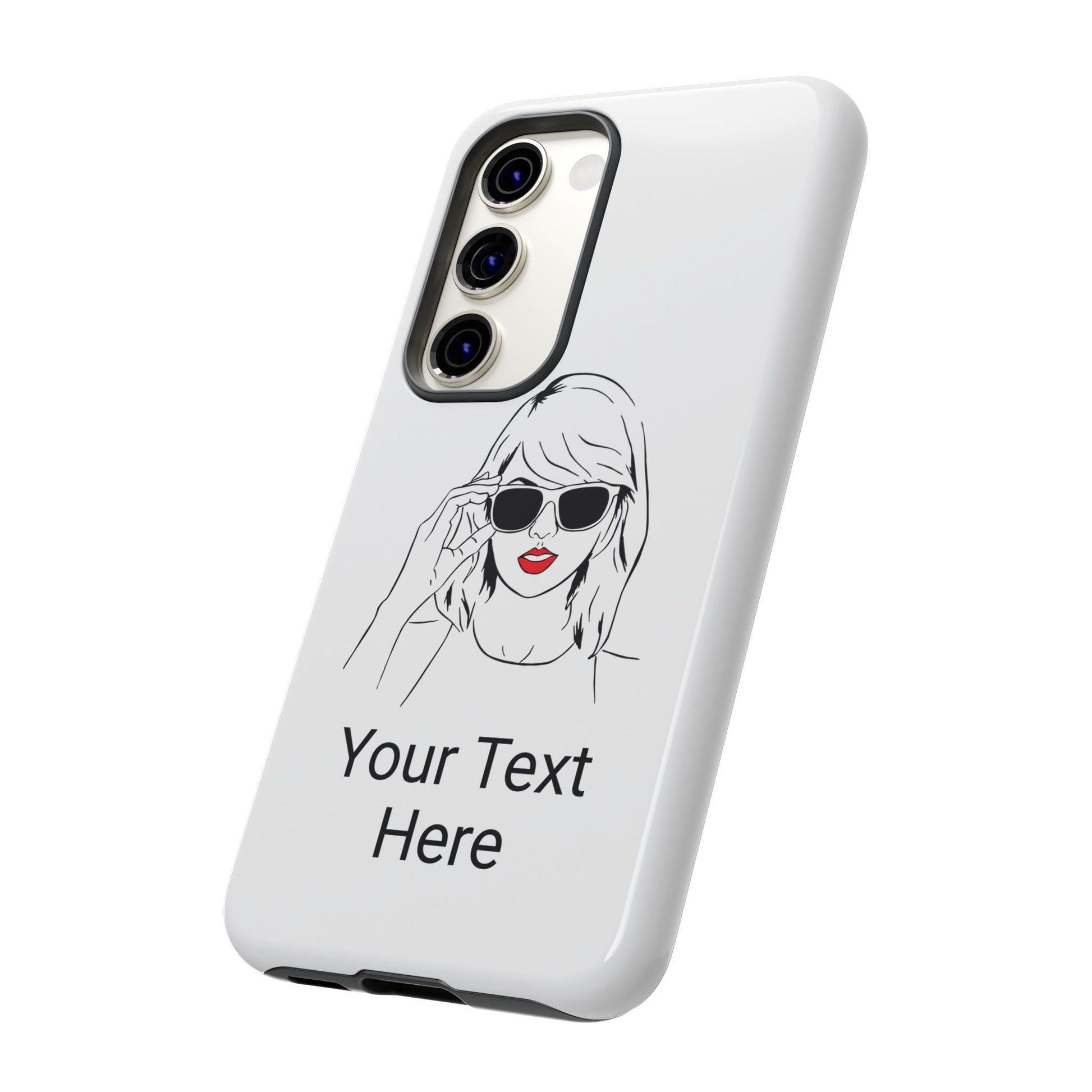 TAYLOR with RED LIPS - NEWER Phone Cases (CAN PERSONALIZE) - Tammy & Friends Travel
