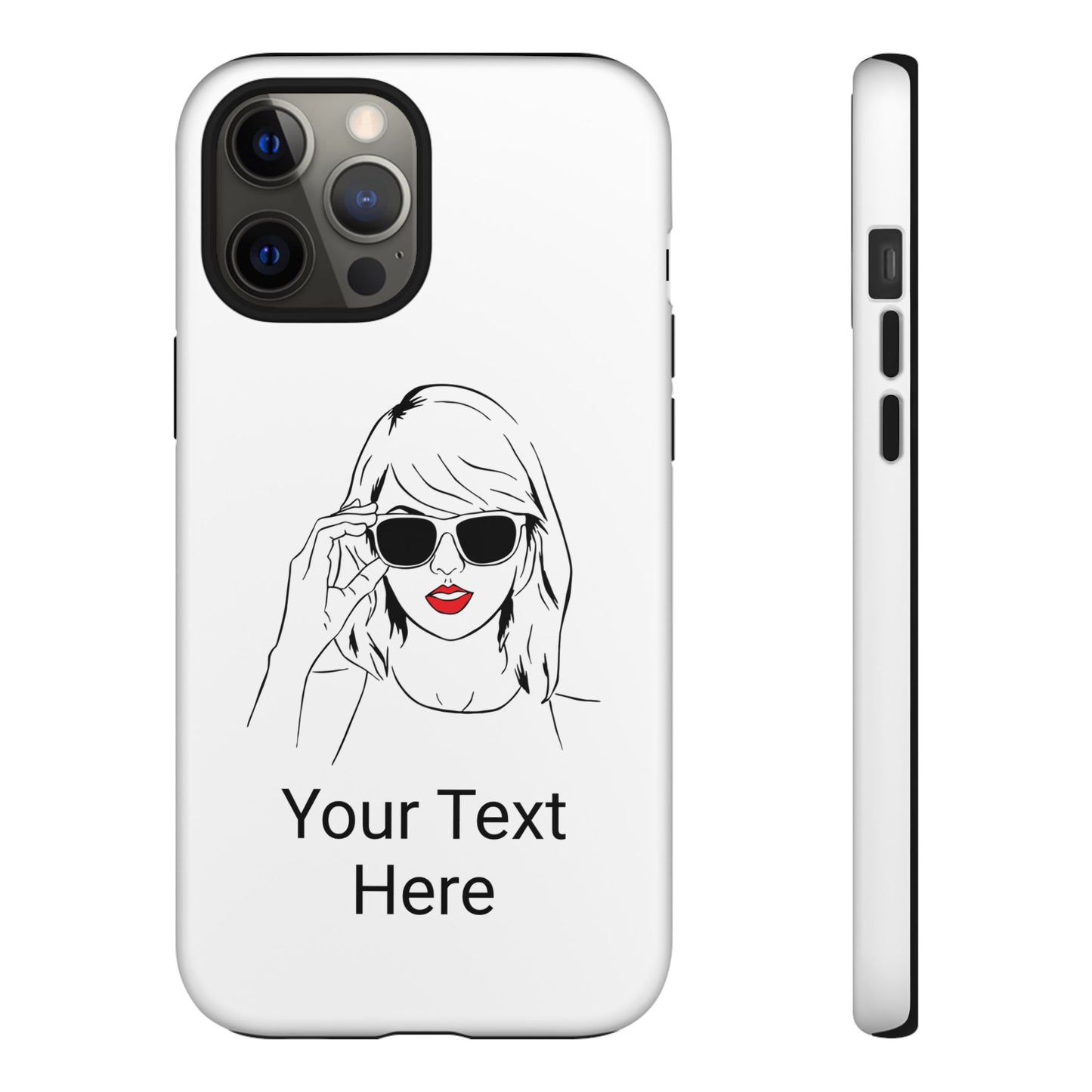 TAYLOR with RED LIPS - NEWER Phone Cases (CAN PERSONALIZE) - Tammy & Friends Travel