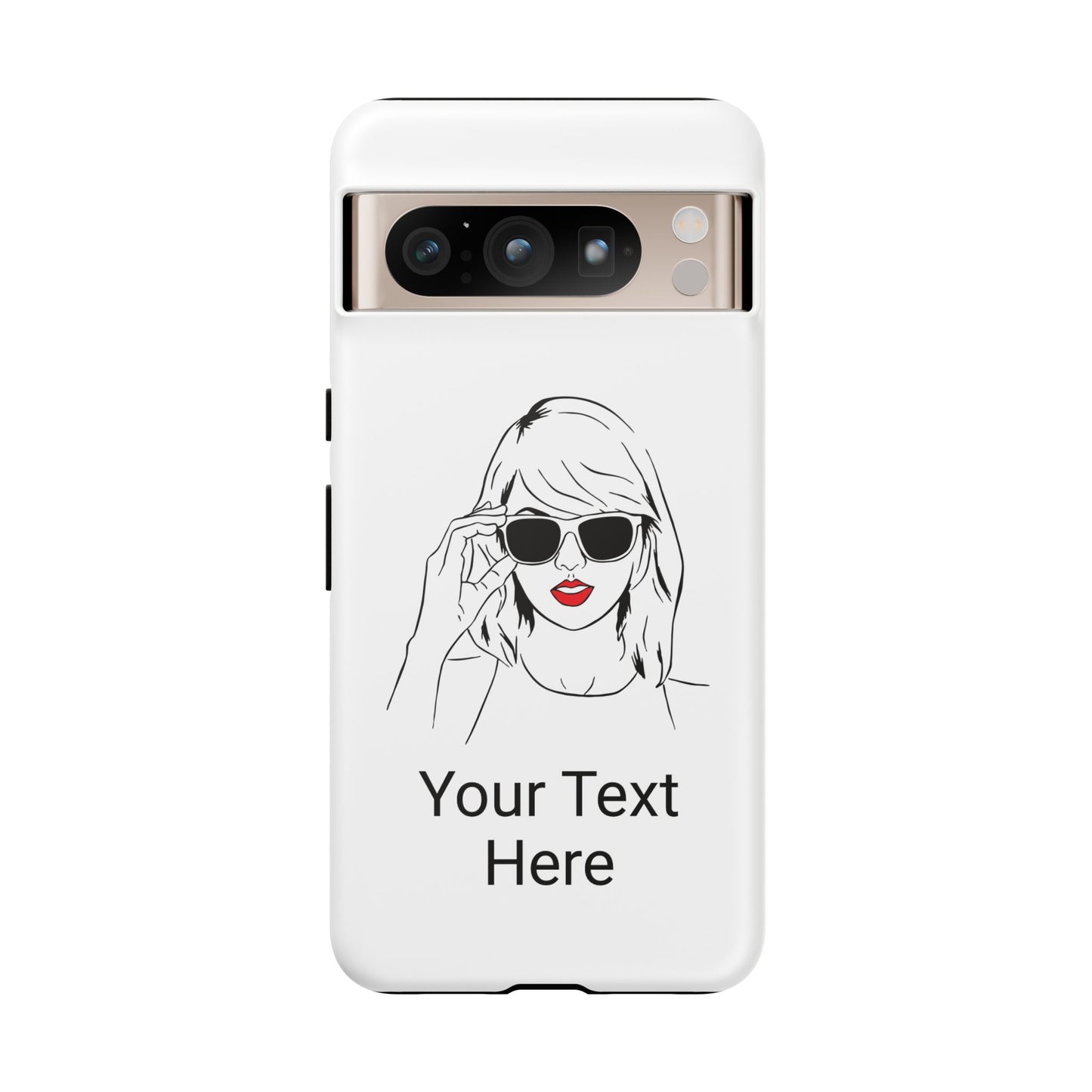 TAYLOR with RED LIPS - NEWER Phone Cases (CAN PERSONALIZE) - Tammy & Friends Travel