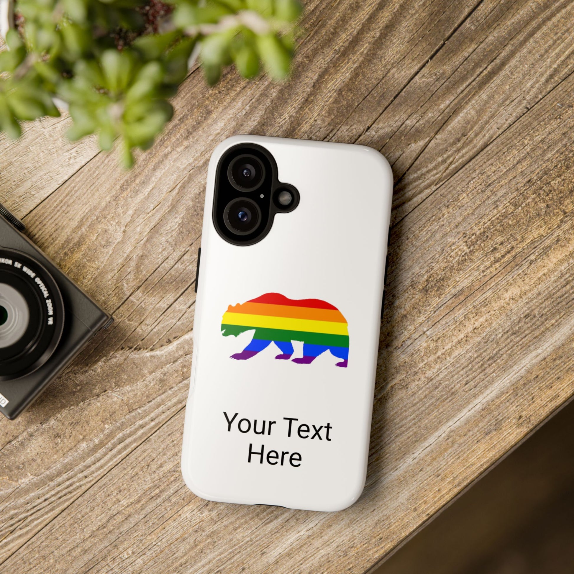 PRIDE BEAR Personalized Older Model Phone Cases - Tammy & Friends Travel