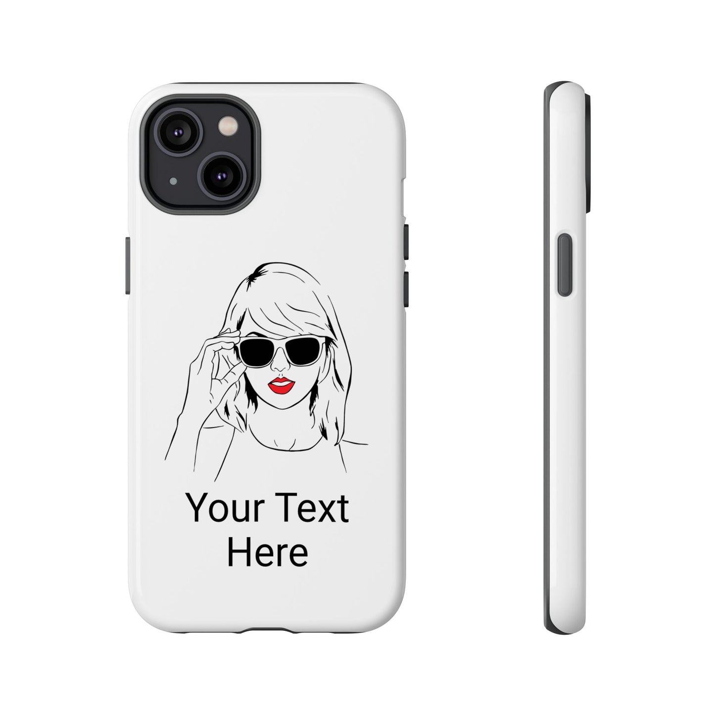 TAYLOR with RED LIPS - NEWER Phone Cases (CAN PERSONALIZE) - Tammy & Friends Travel
