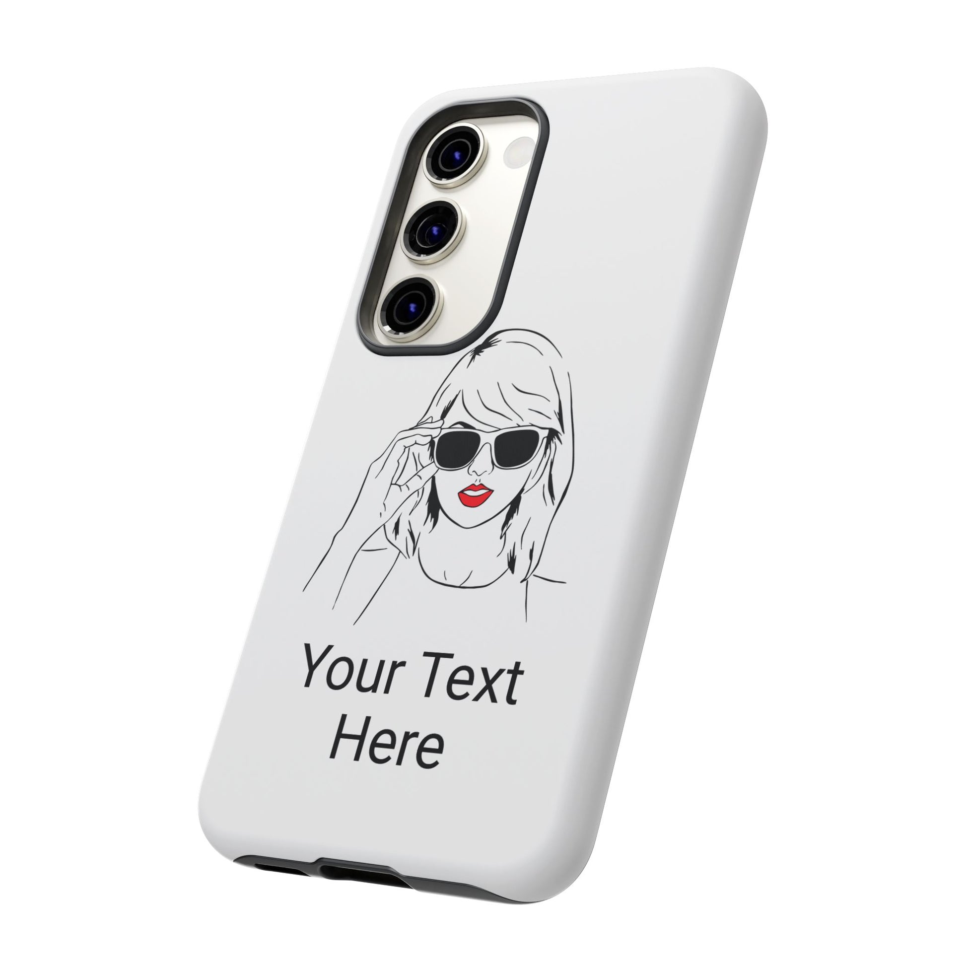 TAYLOR with RED LIPS - OLDER Model Phone Cases (CAN PERSONALIZE) - Tammy & Friends Travel
