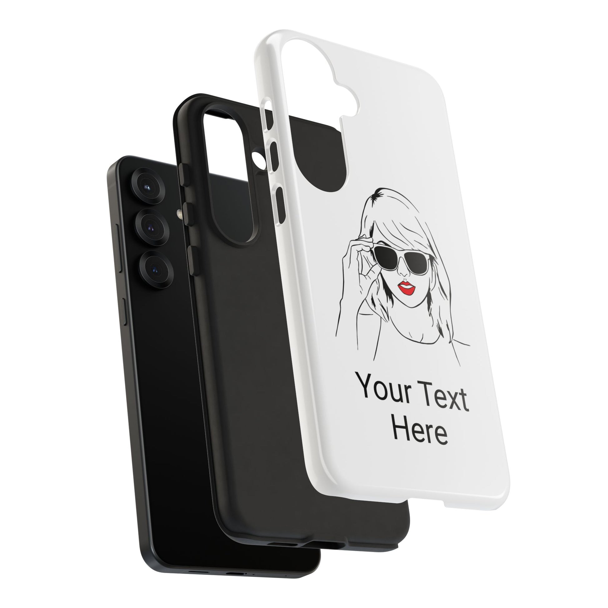 TAYLOR with RED LIPS - NEWER Phone Cases (CAN PERSONALIZE) - Tammy & Friends Travel