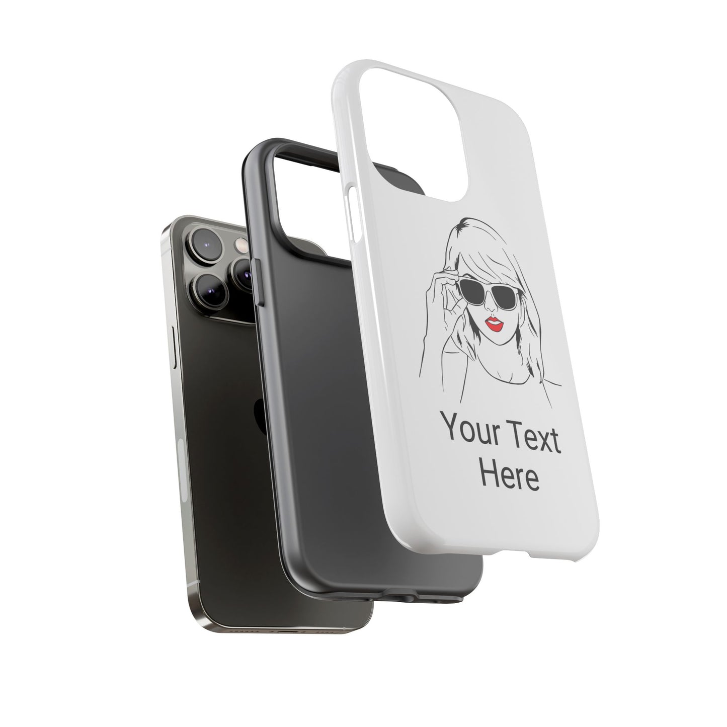 TAYLOR with RED LIPS - NEWER Phone Cases (CAN PERSONALIZE) - Tammy & Friends Travel