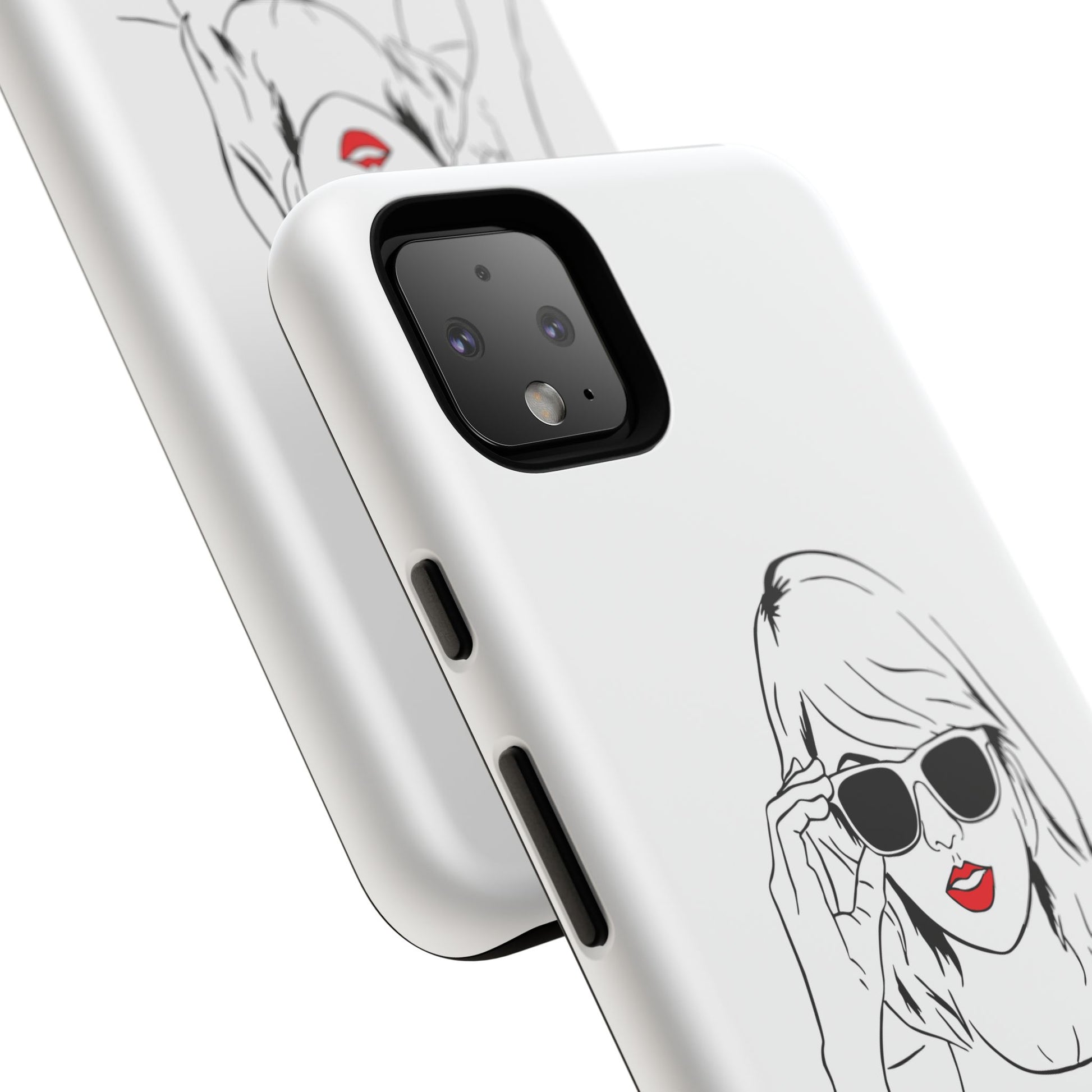TAYLOR with RED LIPS - OLDER Model Phone Cases (CAN PERSONALIZE) - Tammy & Friends Travel