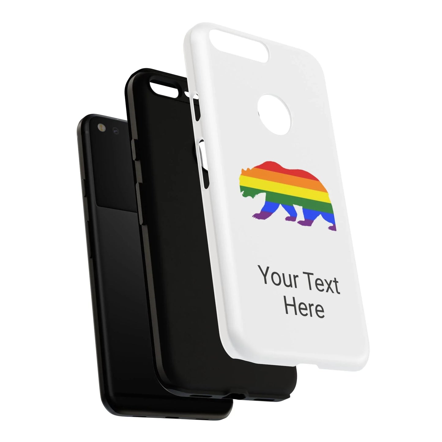 PRIDE BEAR Personalized Older Model Phone Cases - Tammy & Friends Travel