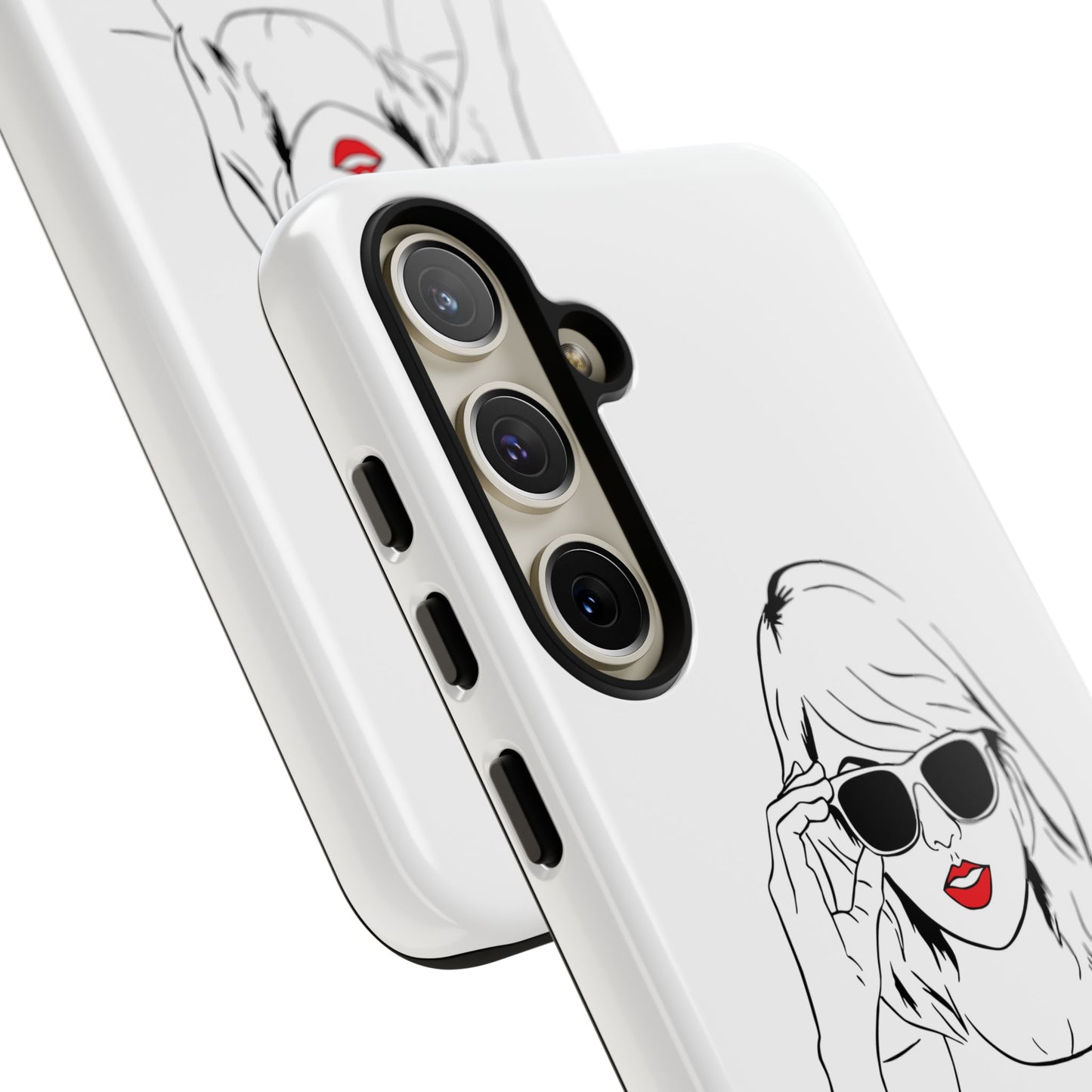 TAYLOR with RED LIPS - OLDER Model Phone Cases (CAN PERSONALIZE) - Tammy & Friends Travel