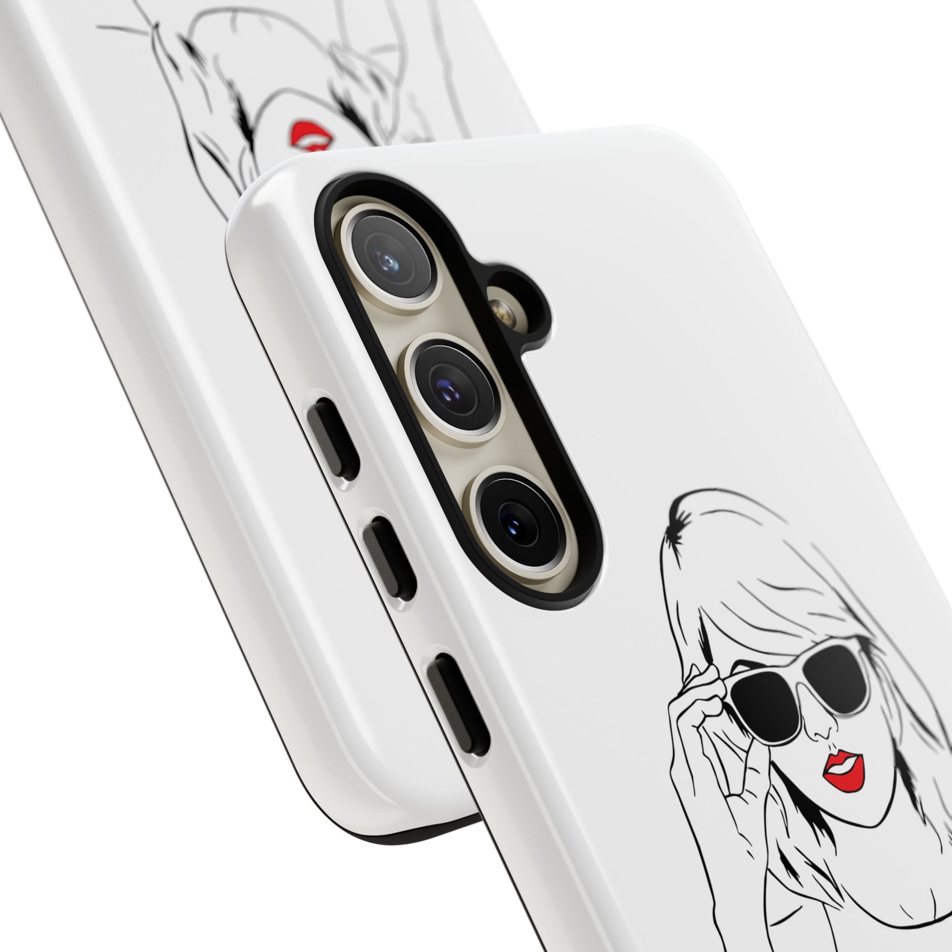 TAYLOR with RED LIPS - OLDER Model Phone Cases (CAN PERSONALIZE) - Tammy & Friends Travel